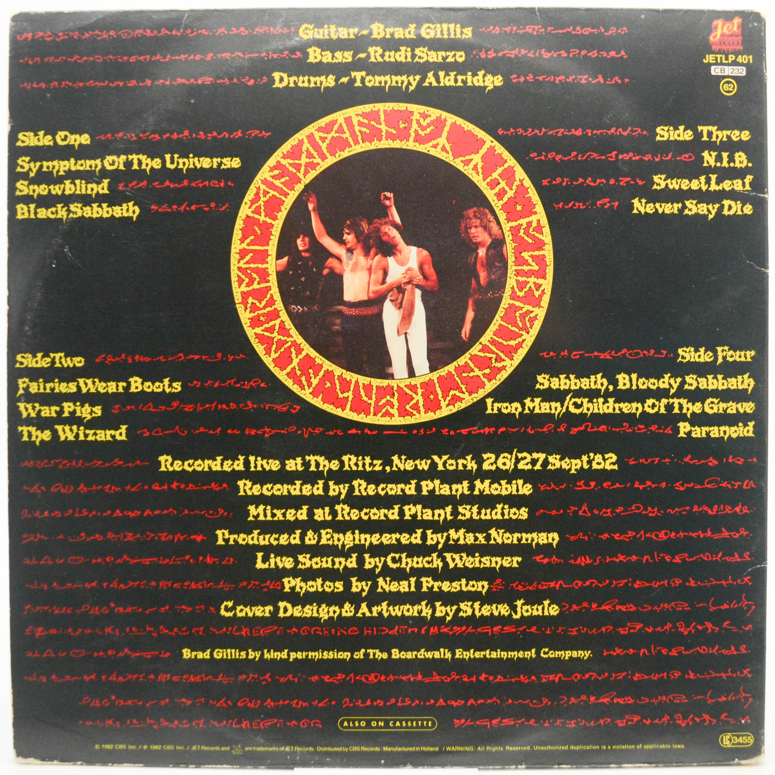 Ozzy Osbourne — Speak Of The Devil (2LP), 1982