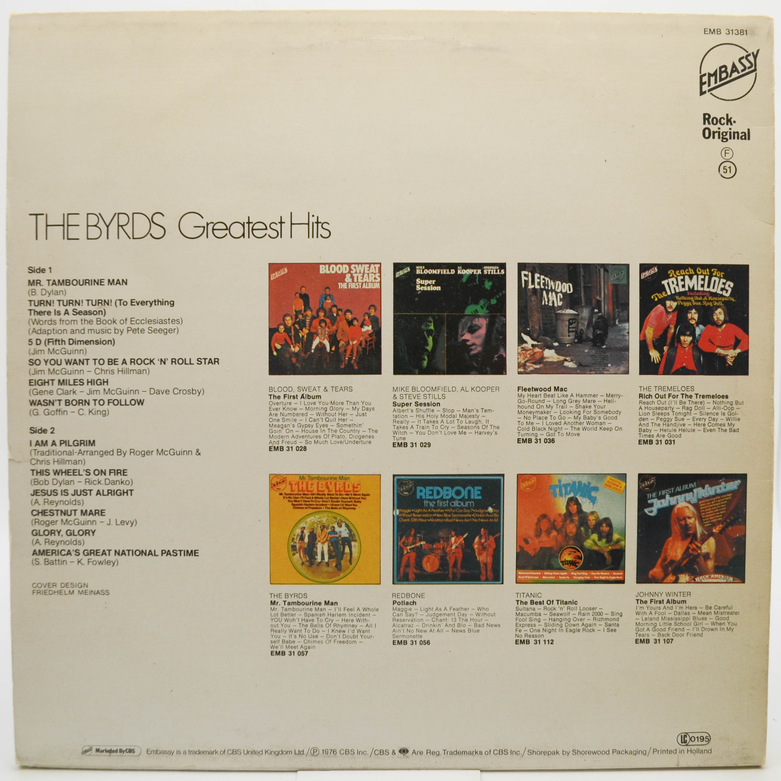 Byrds — Greatest Hits, 1976