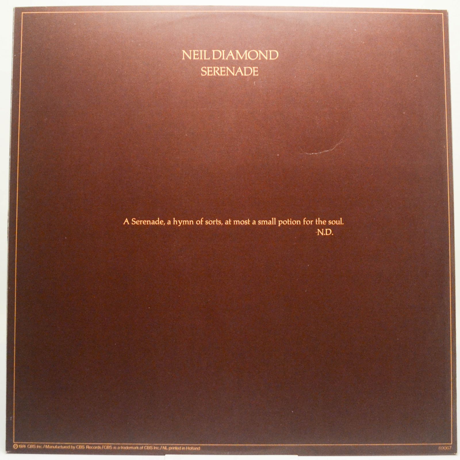 Neil Diamond — Serenade, 1974