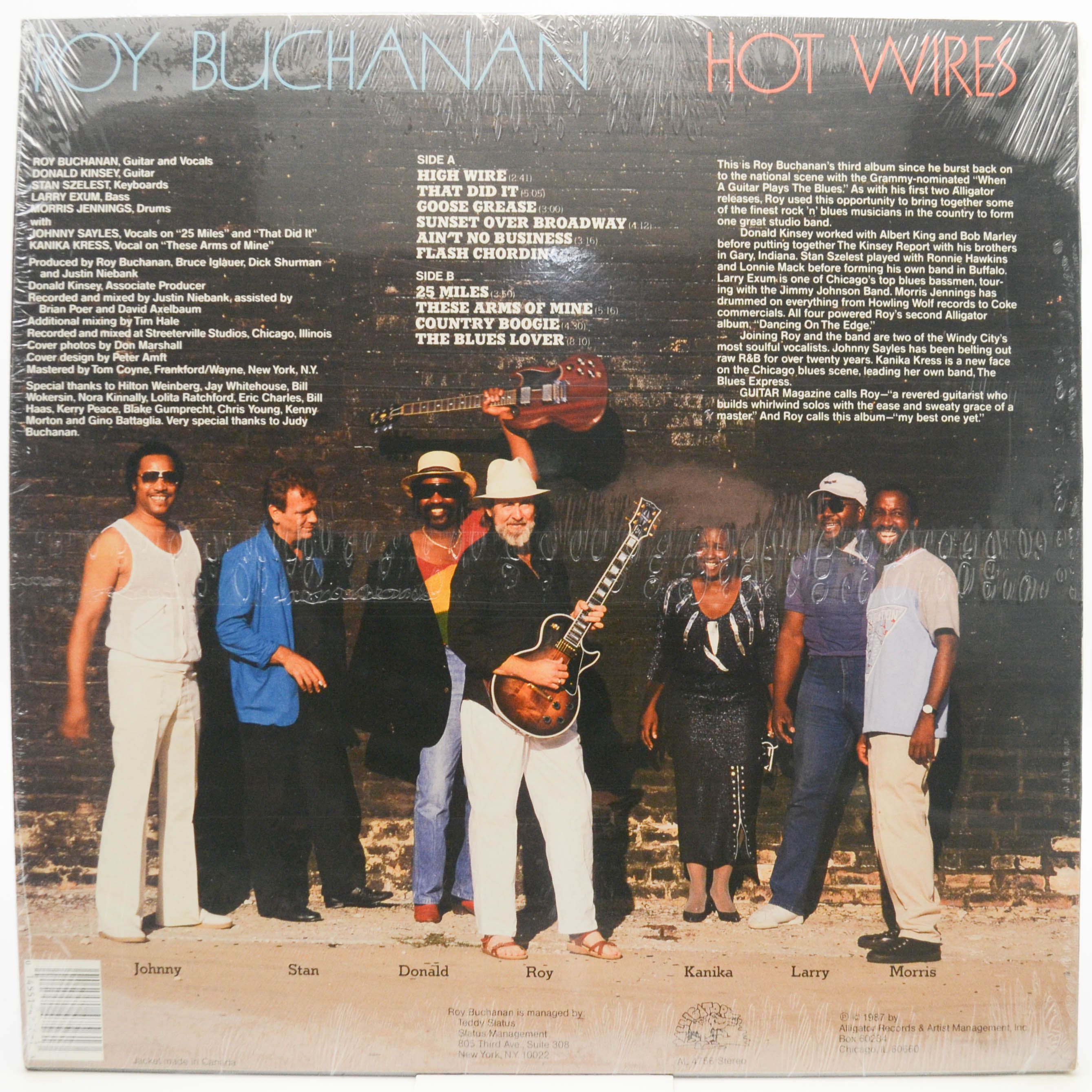 Roy Buchanan — Hot Wires (1-st, USA), 1987