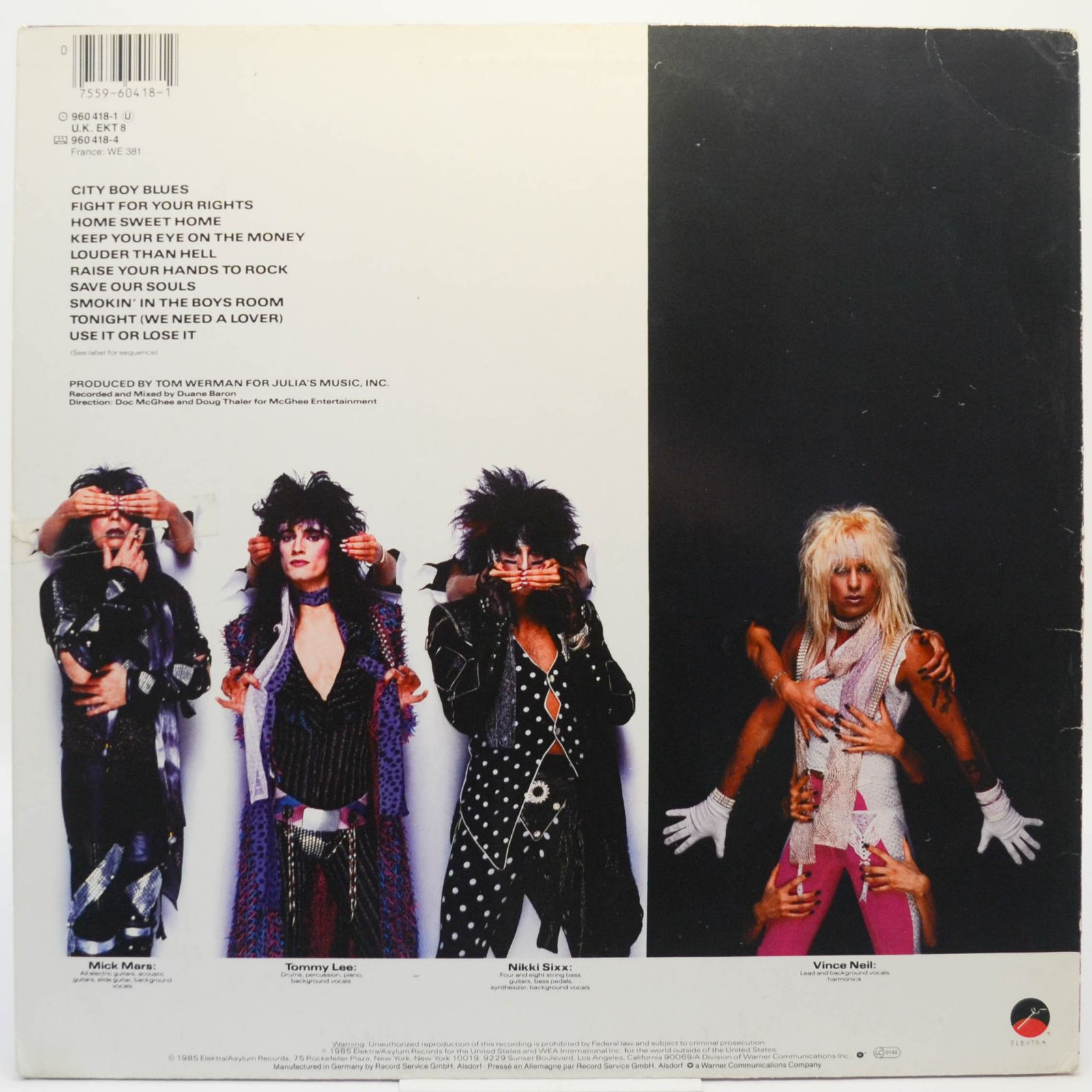 Mötley Crüe — Theatre Of Pain, 1985