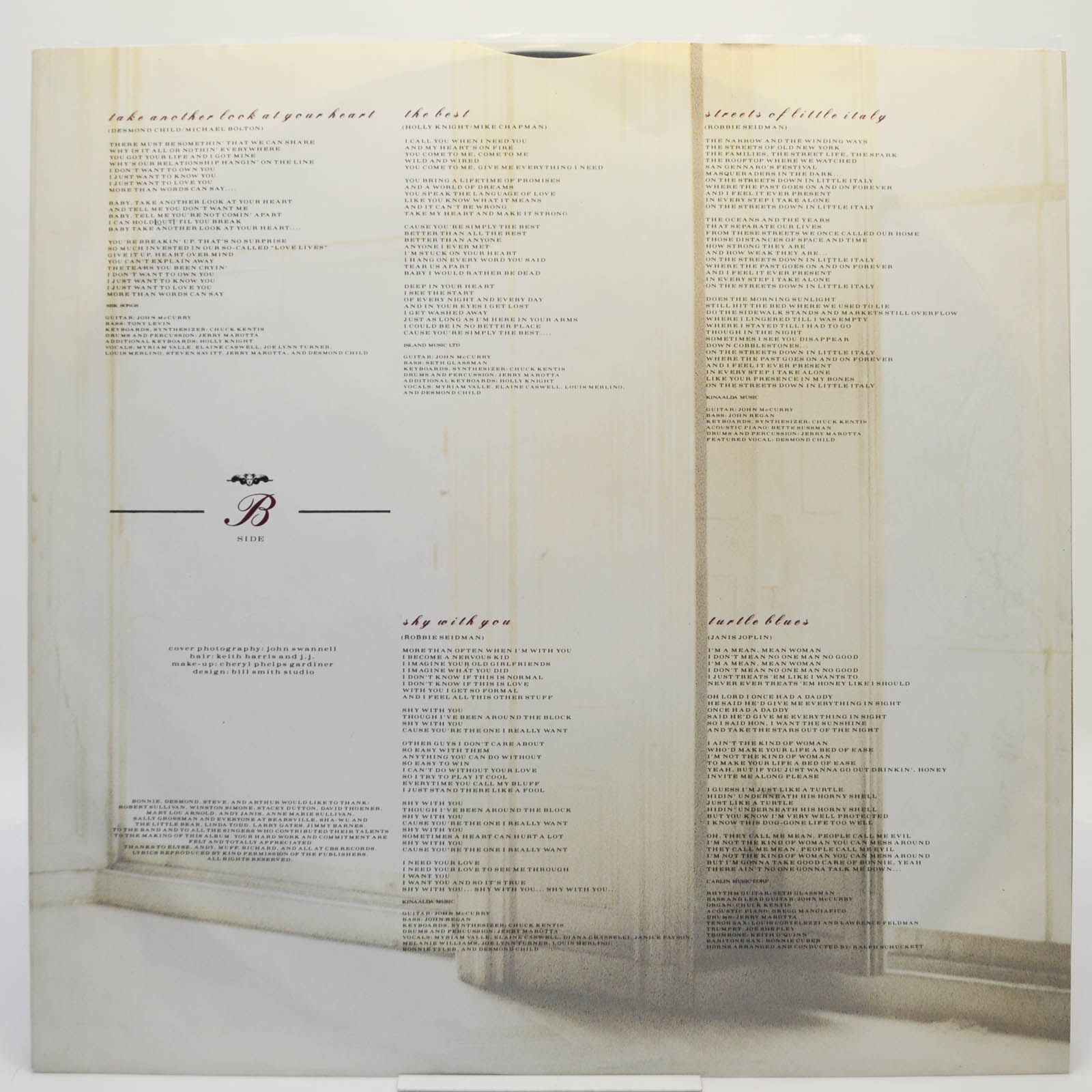 Bonnie Tyler — Hide Your Heart, 1988