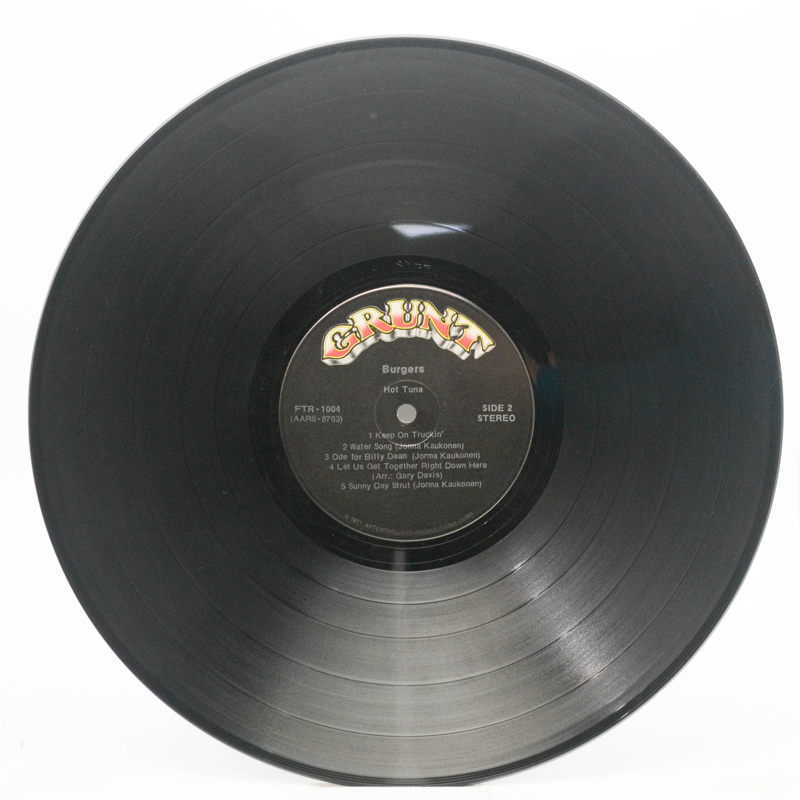 Hot Tuna — Burgers (1-st, USA), 1972