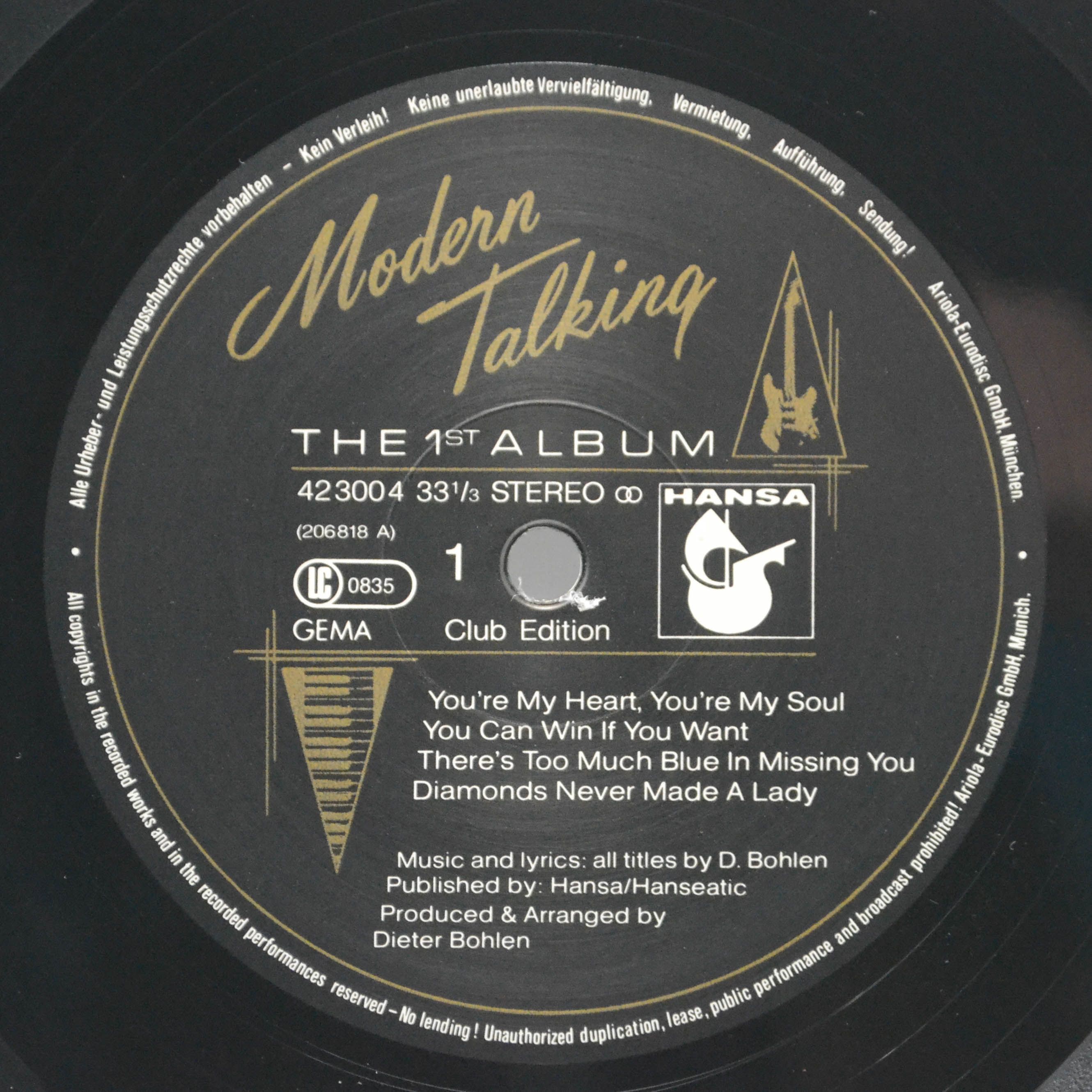 Modern Talking — The 1st Album, 1985