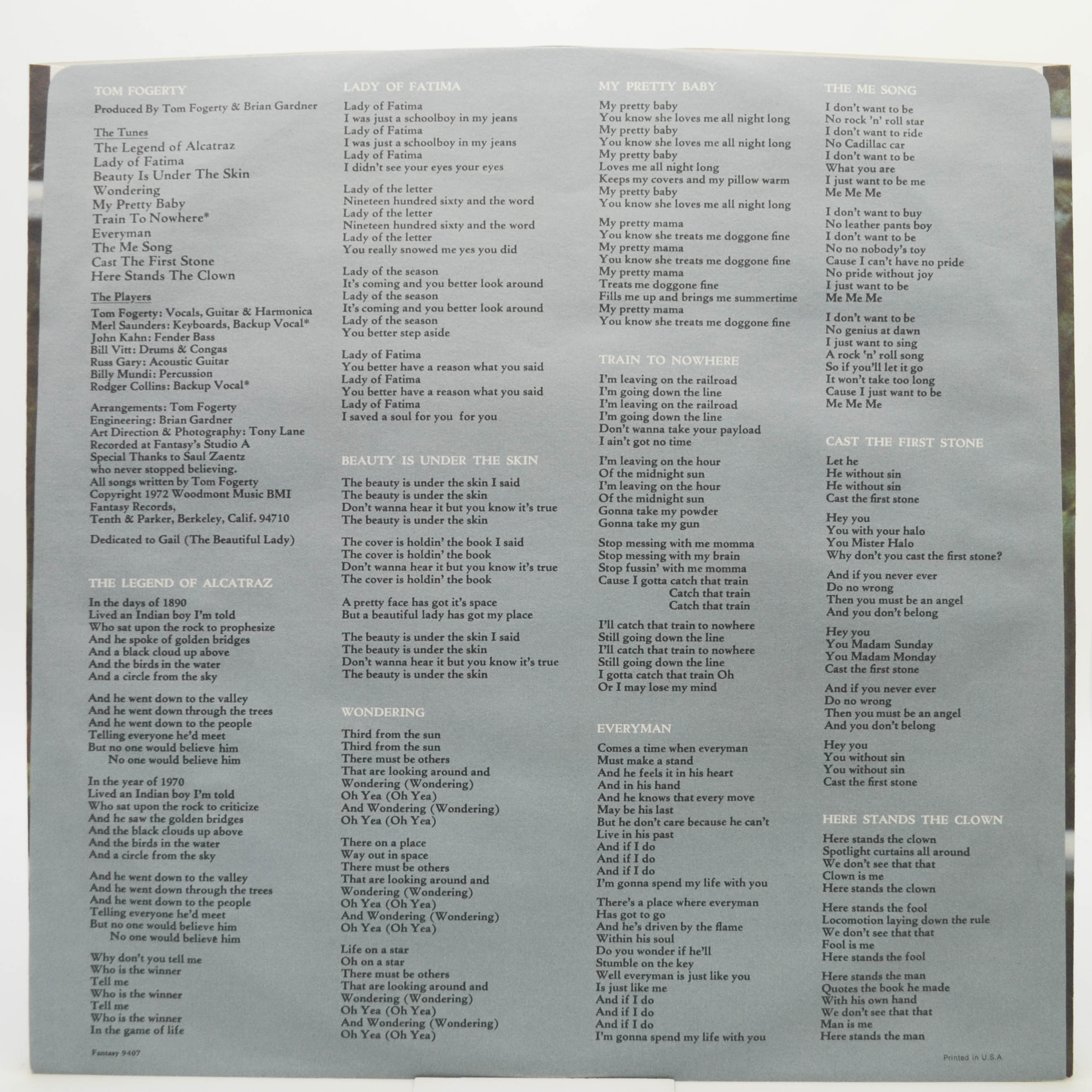 Tom Fogerty — Tom Fogerty (1-st, USA), 1972