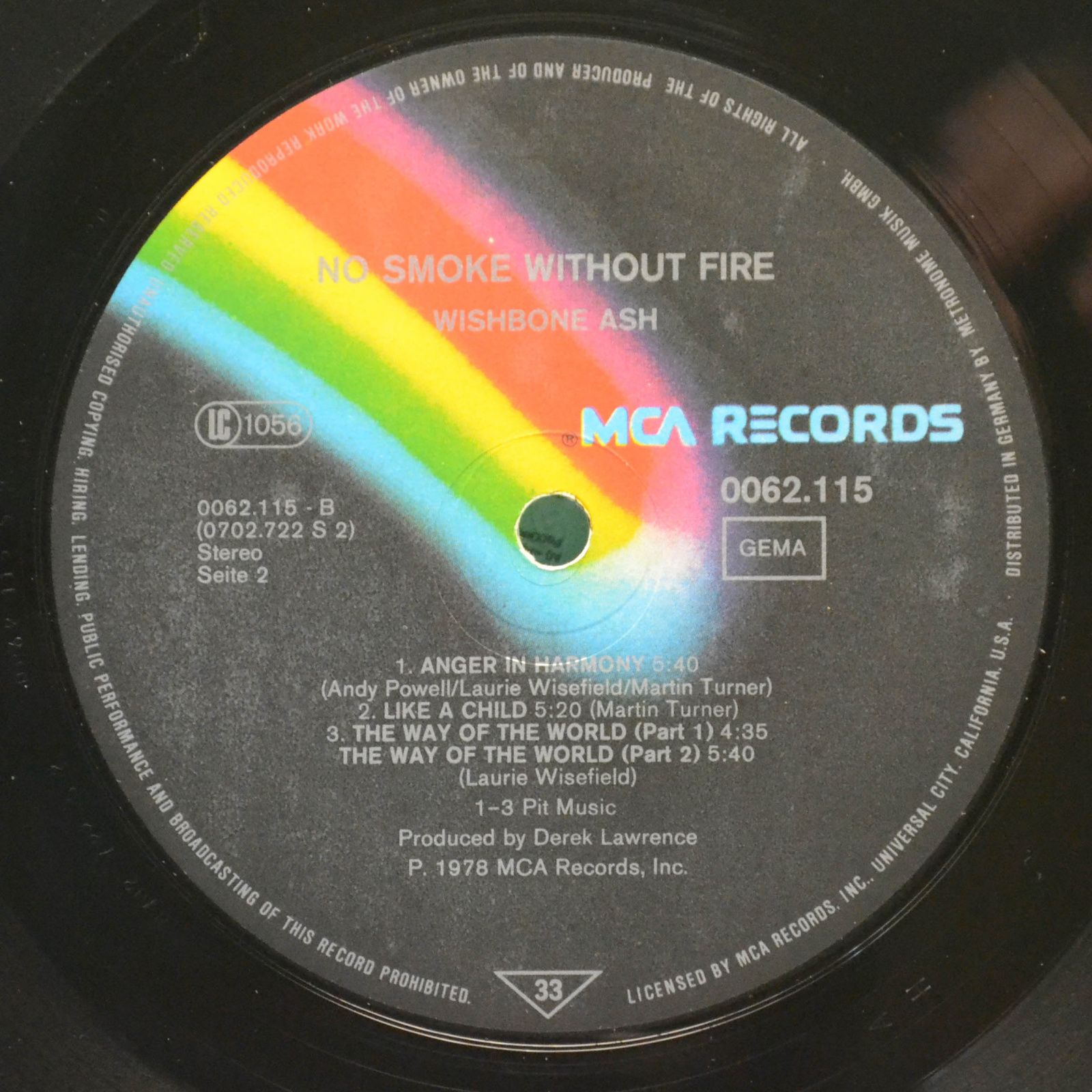 Wishbone Ash — No Smoke Without Fire, 1978