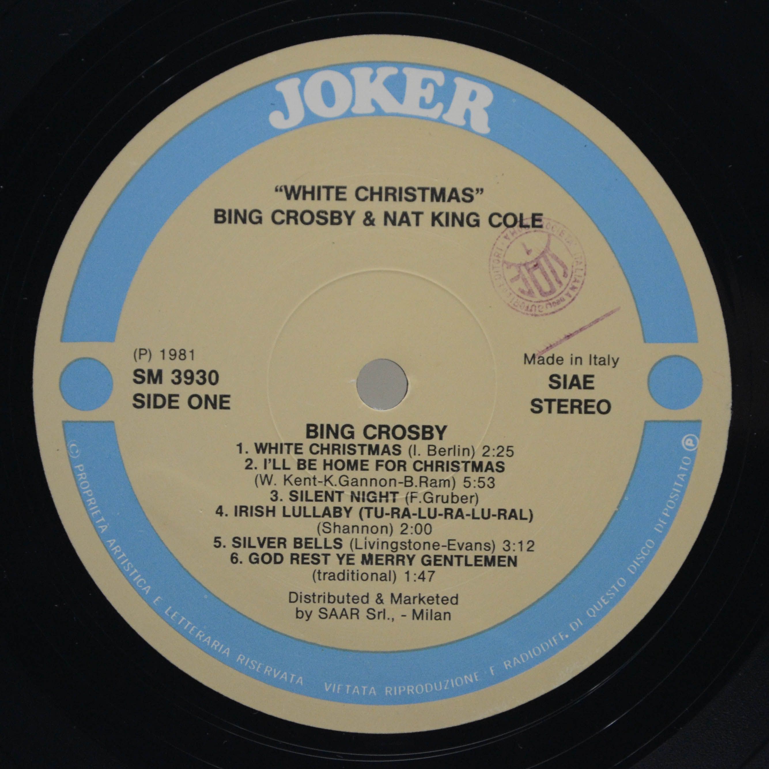 Bing Crosby & Nat King Cole — White Christmas, 1981