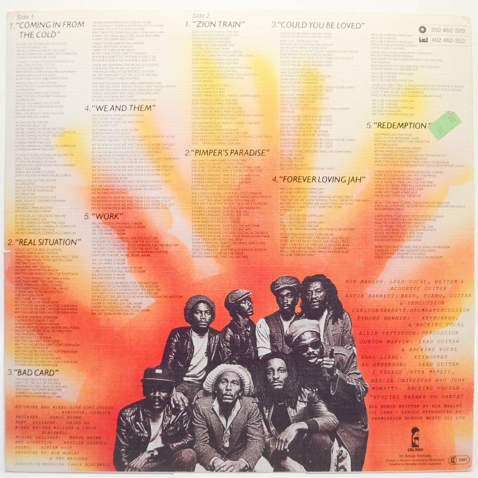 Bob Marley & The Wailers — Uprising, 1980