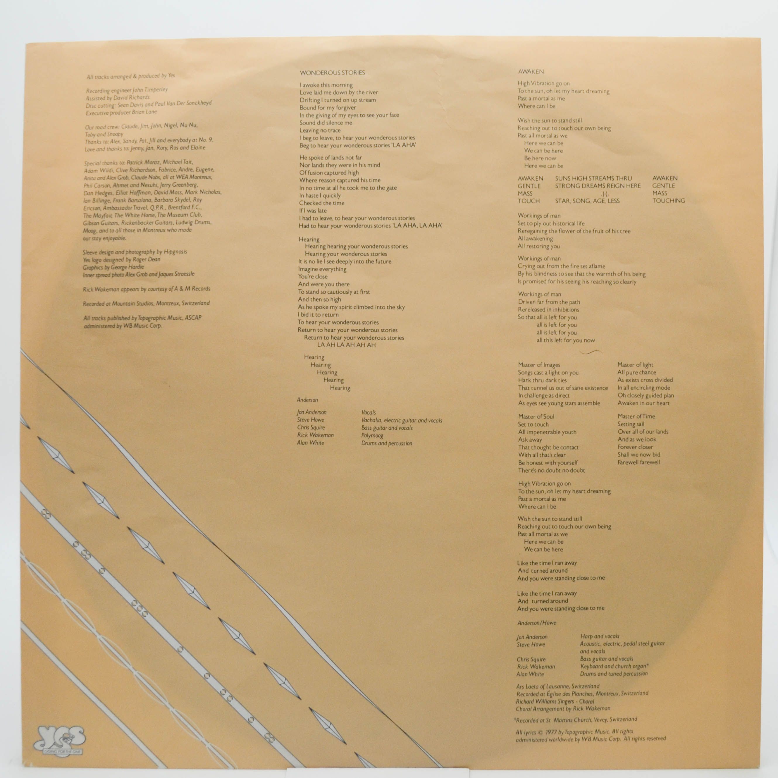 Yes — Going For The One, 1977