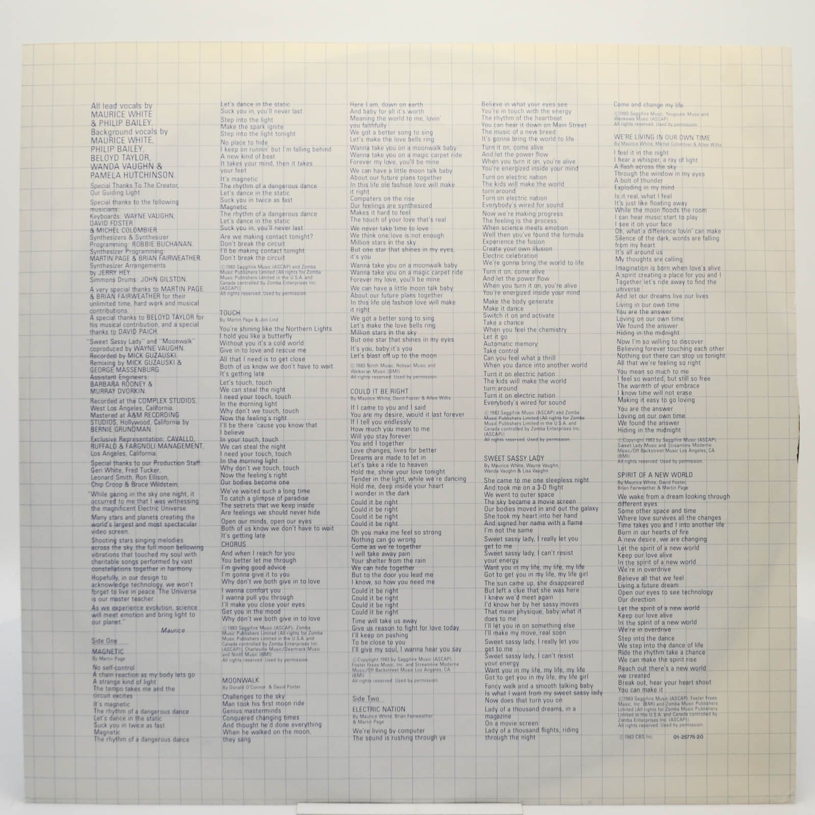 Earth, Wind & Fire — Electric Universe, 1983