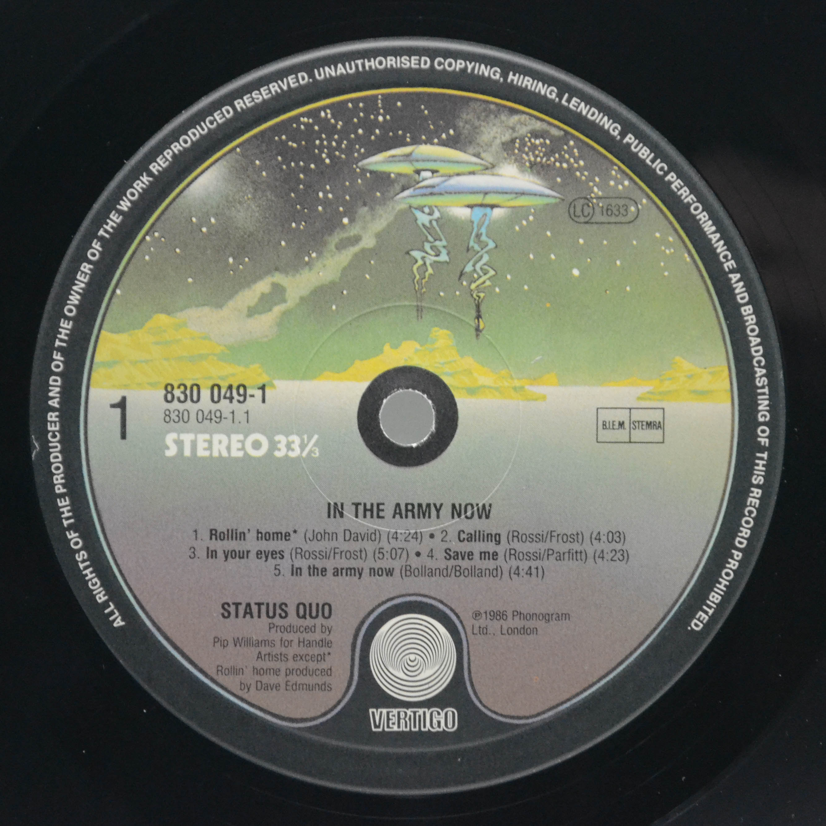 Status Quo — In The Army Now, 1986