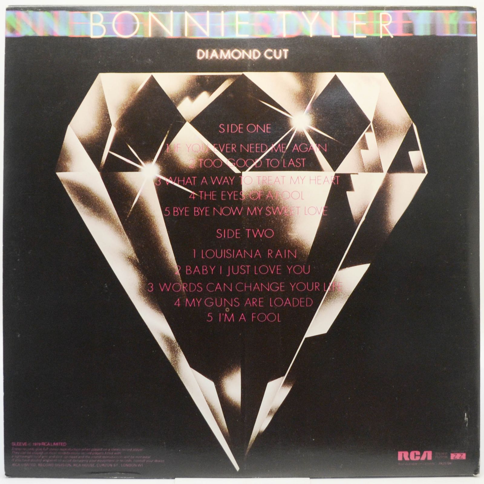 Bonnie Tyler — Diamond Cut (1-st, UK), 1979
