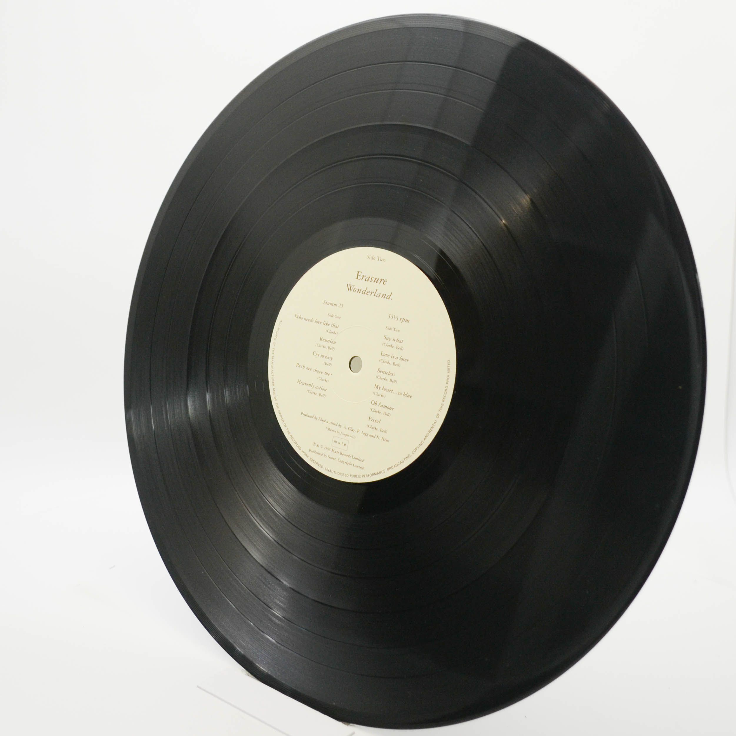 Erasure — Wonderland (1-st, UK), 1986