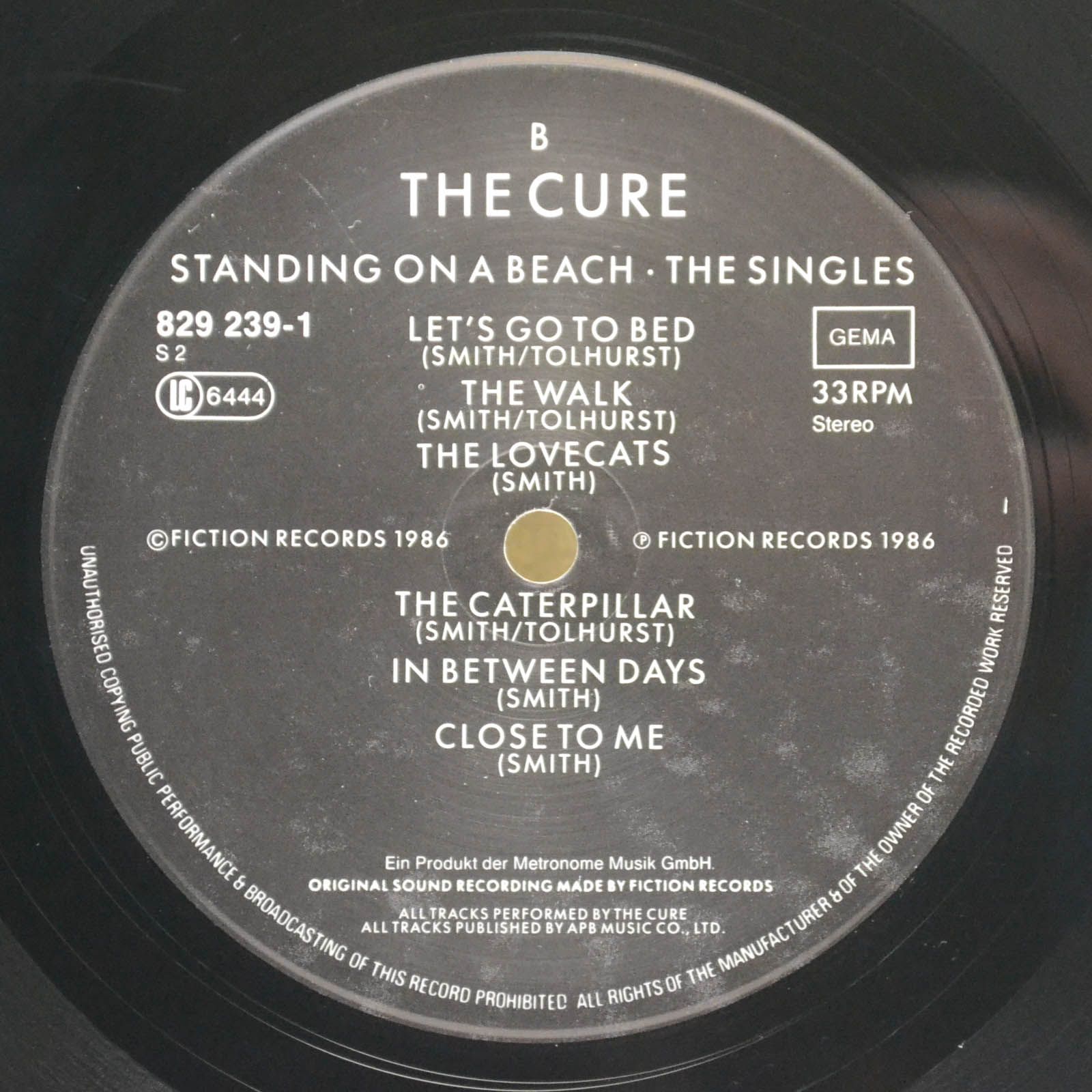 Cure — Standing On A Beach · The Singles, 1986