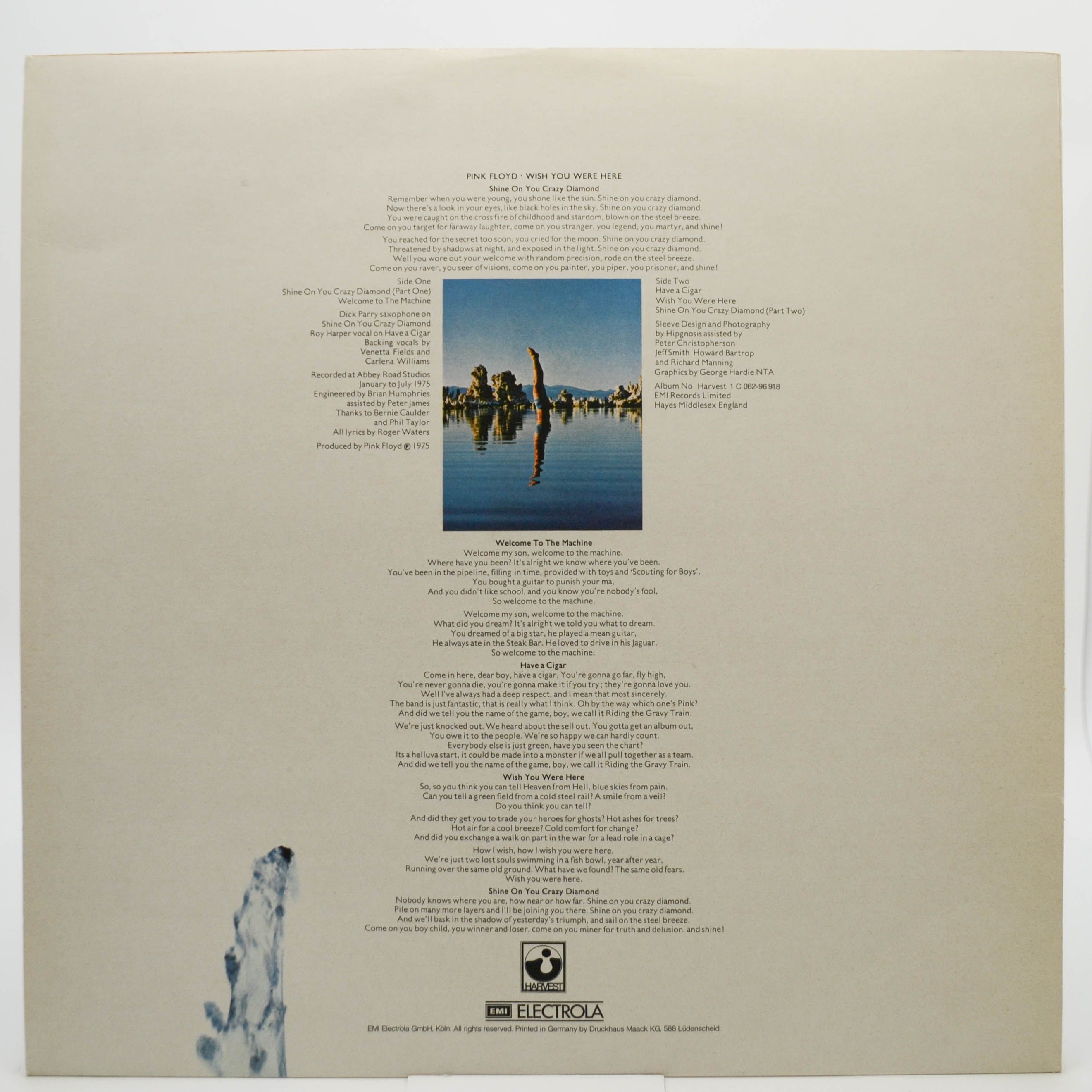 Pink Floyd — Wish You Were Here (postcard), 1975