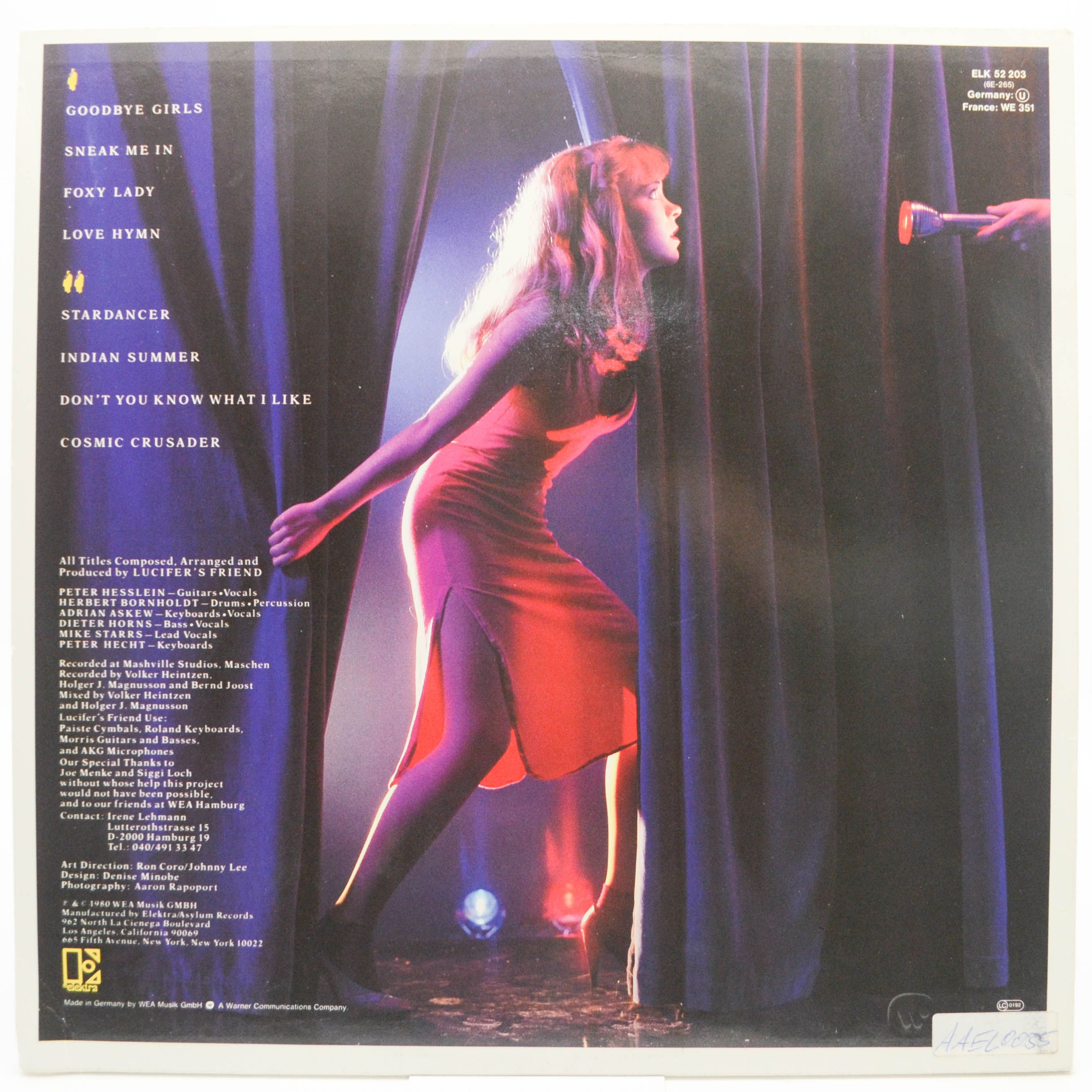 Lucifer's Friend — Sneak Me In, 1980