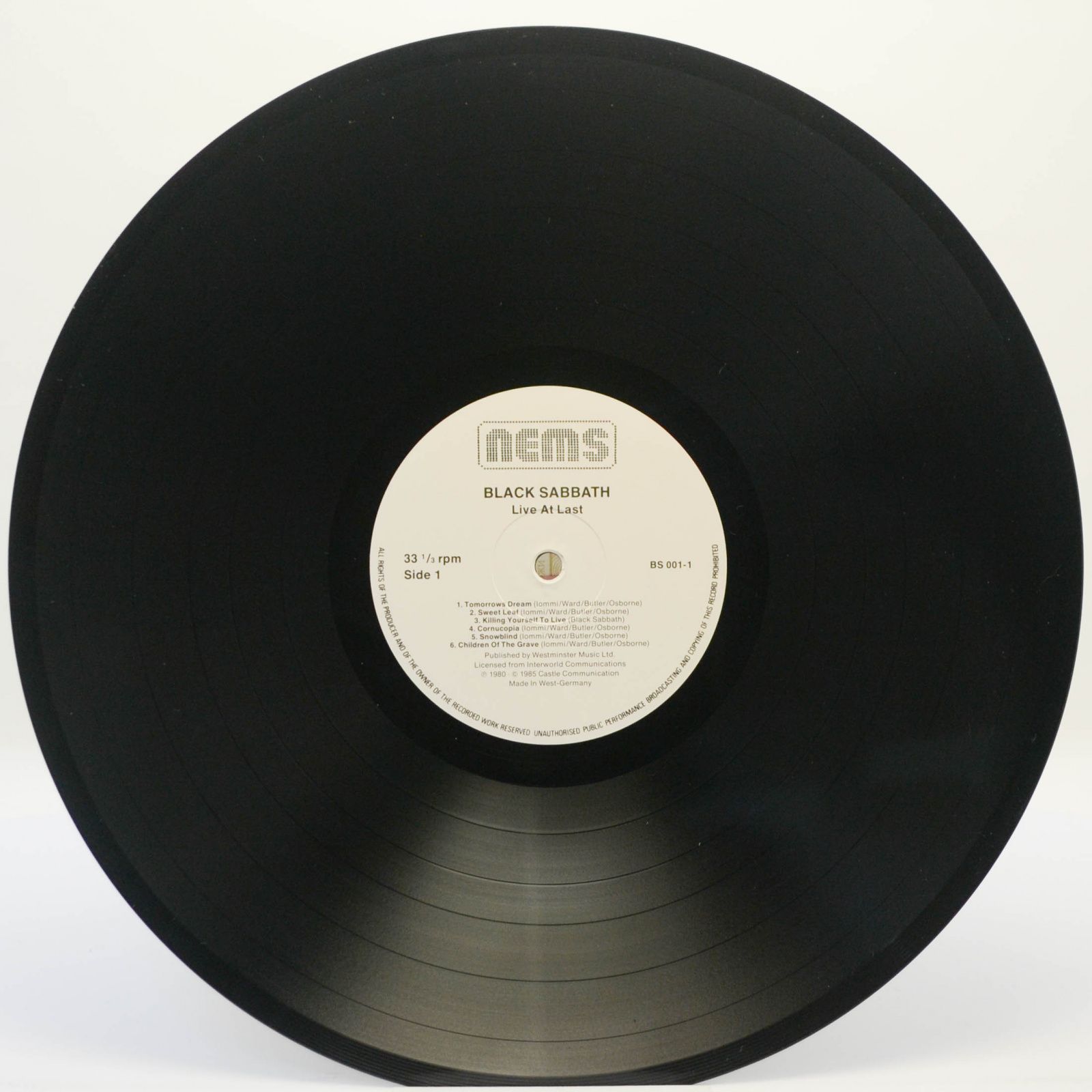 Black Sabbath — Live At Last, 1980