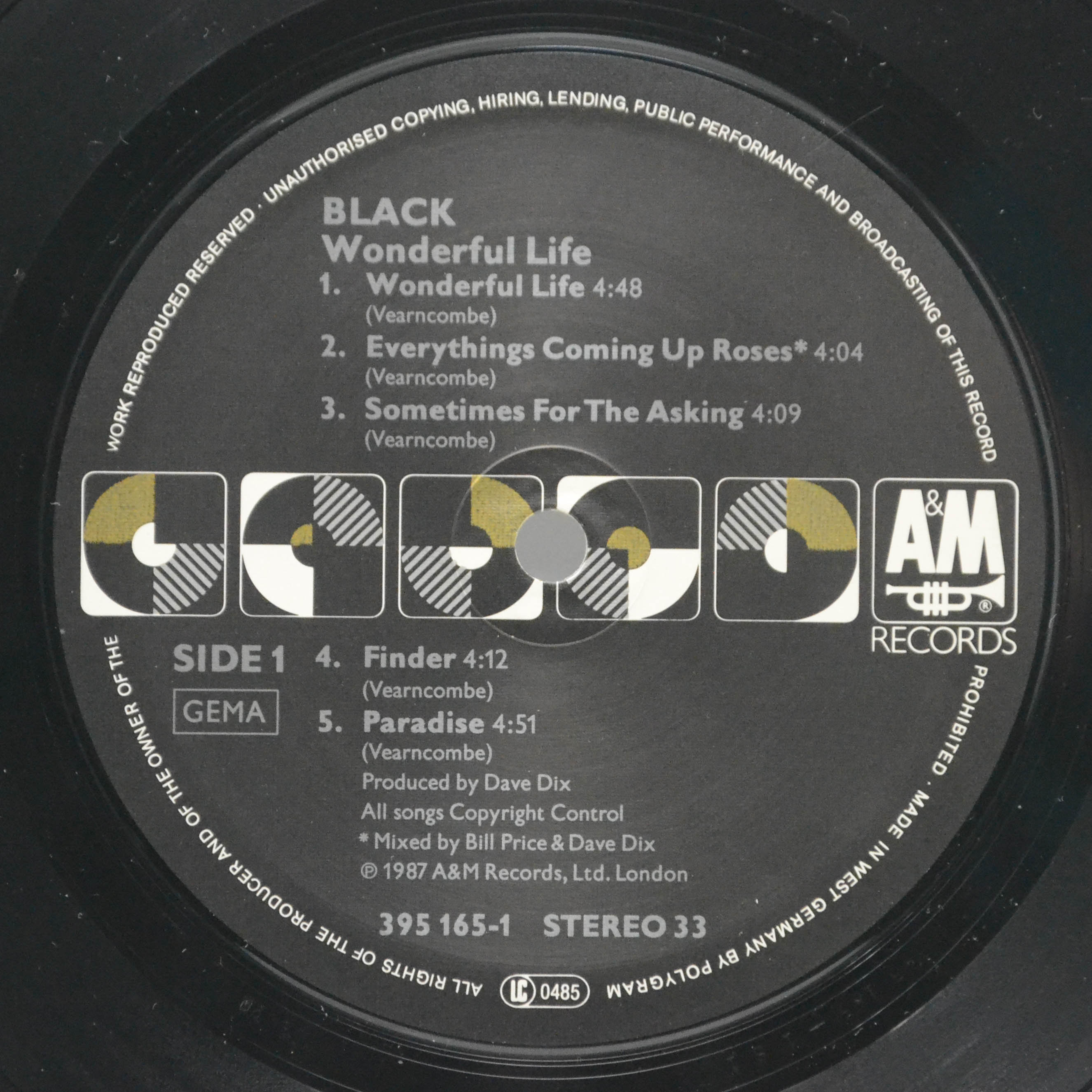 Black — Wonderful Life, 1987