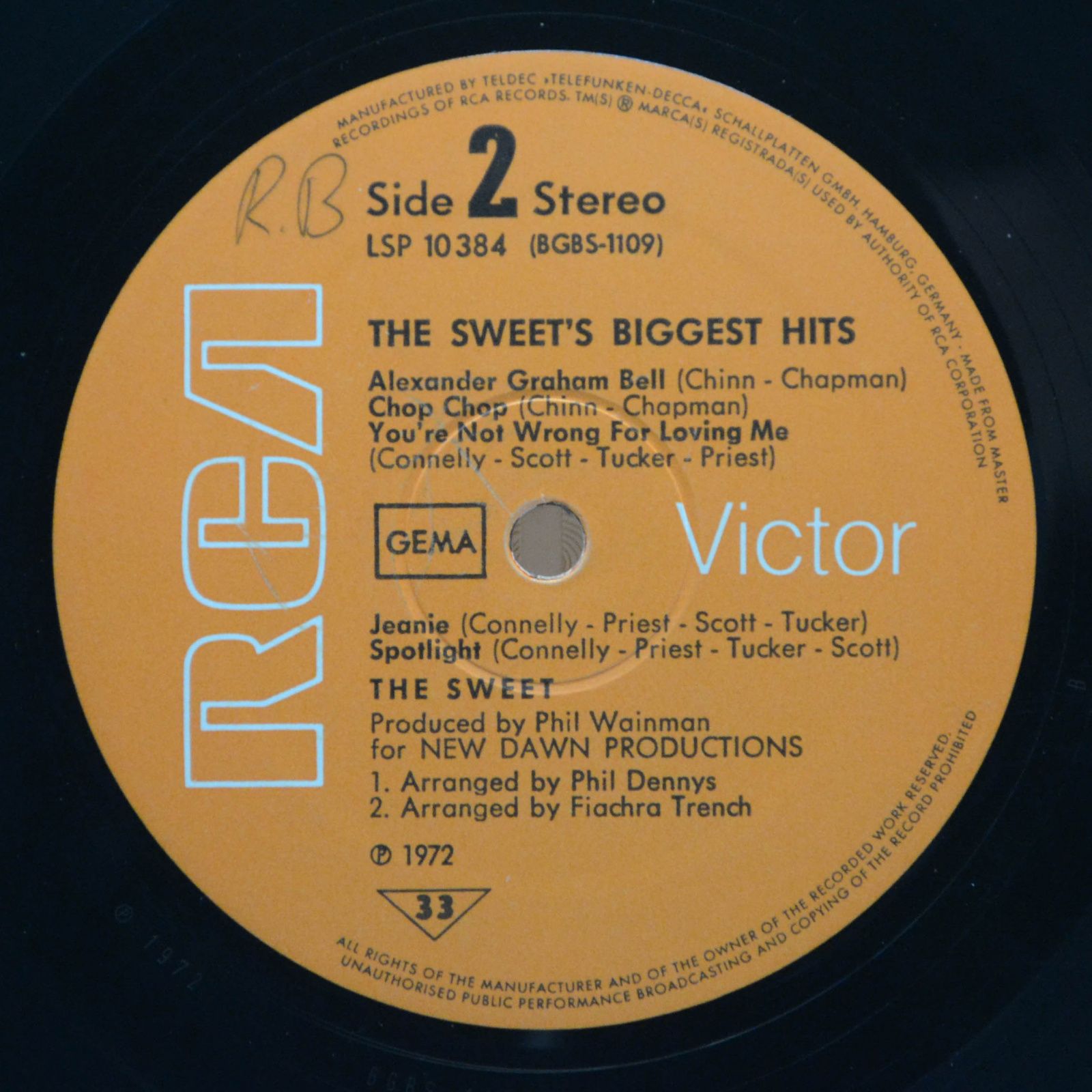 Sweet — The Sweet's Biggest Hits, 1972