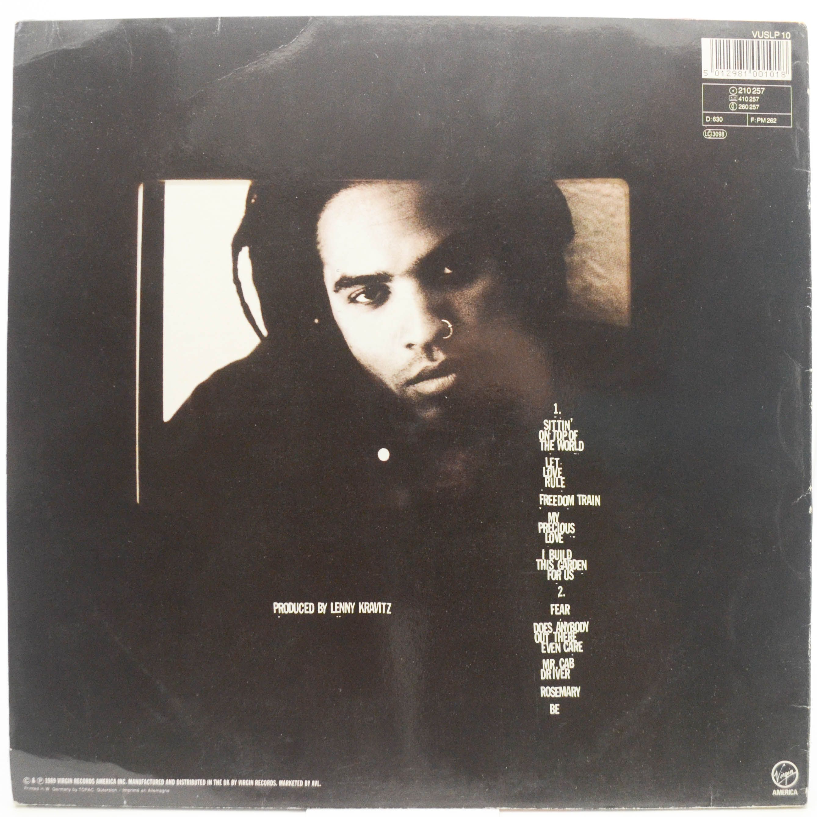 Lenny Kravitz — Let Love Rule, 1989