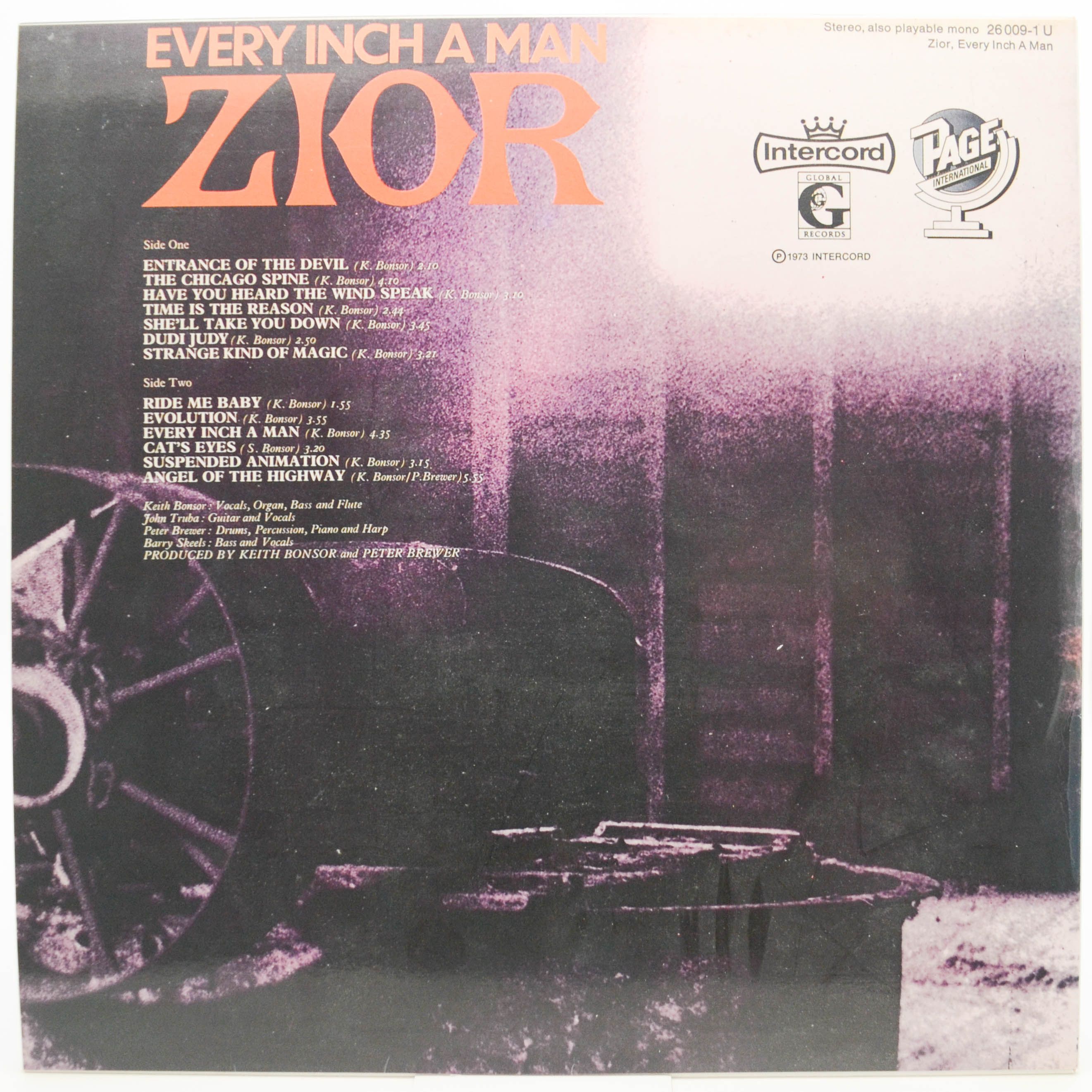 Zior — Every Inch A Man, 1973