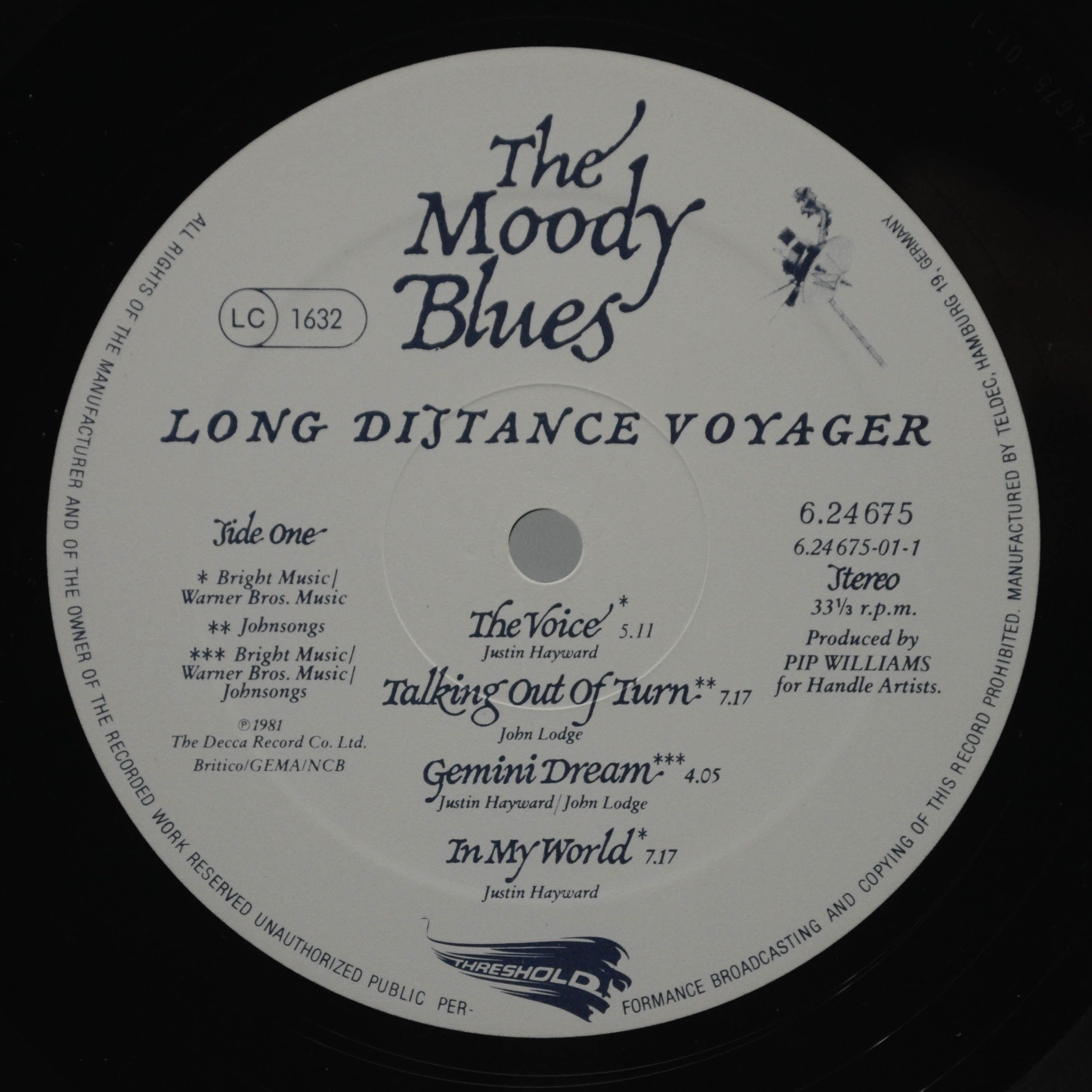 Moody Blues — Long Distance Voyager, 1981