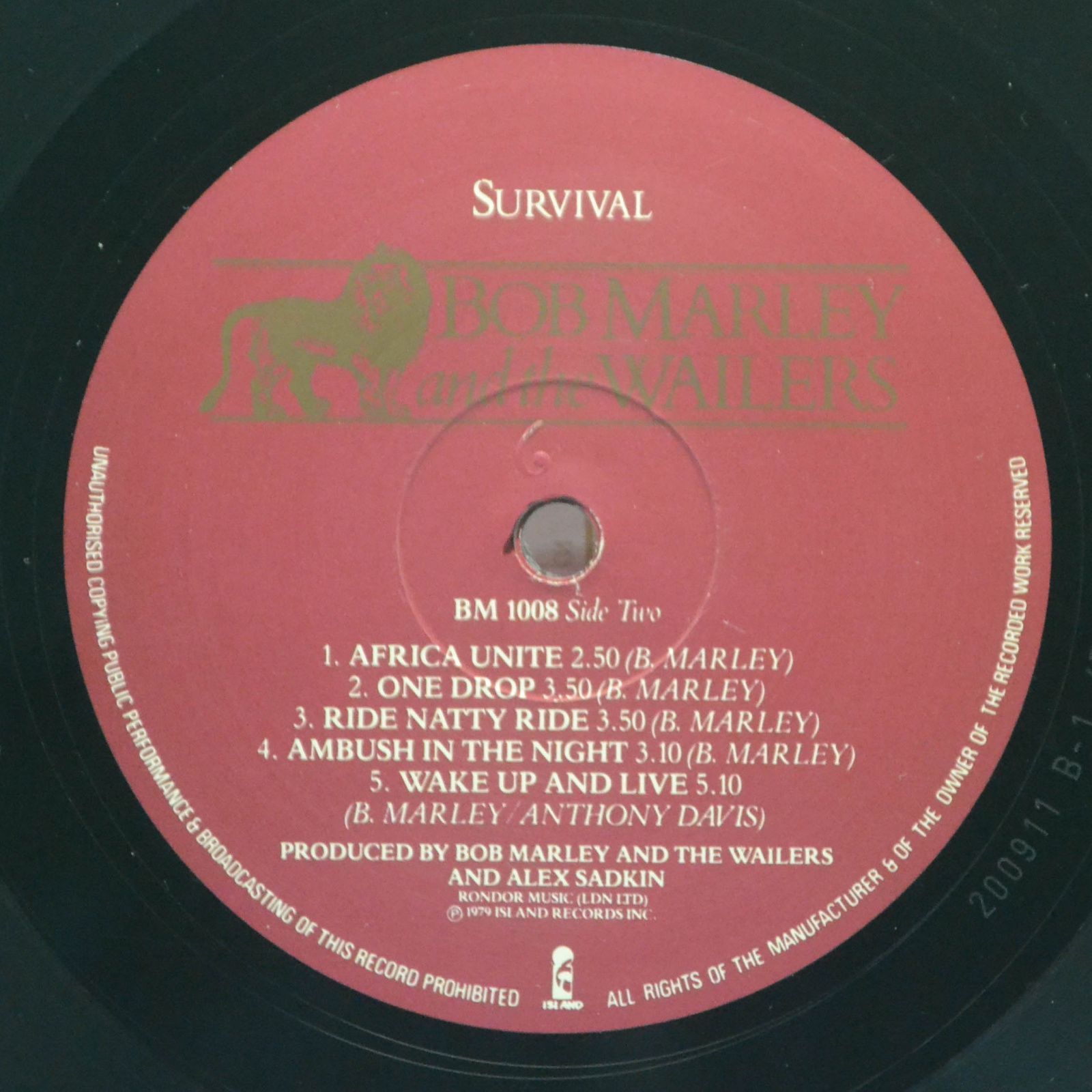 Bob Marley & The Wailers — Survival, 1979