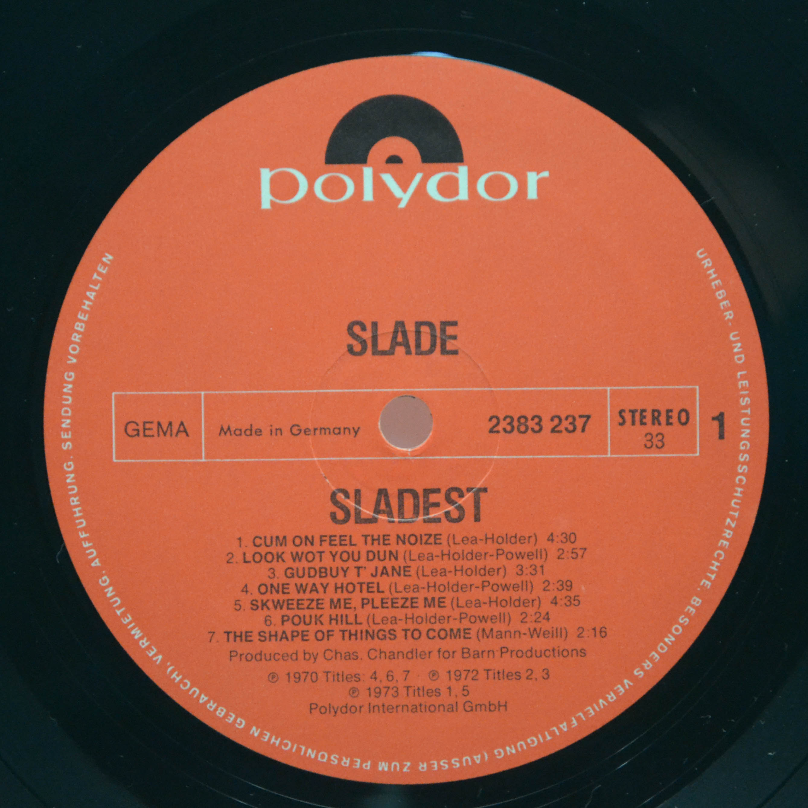 Slade — Sladest (booklet), 1973