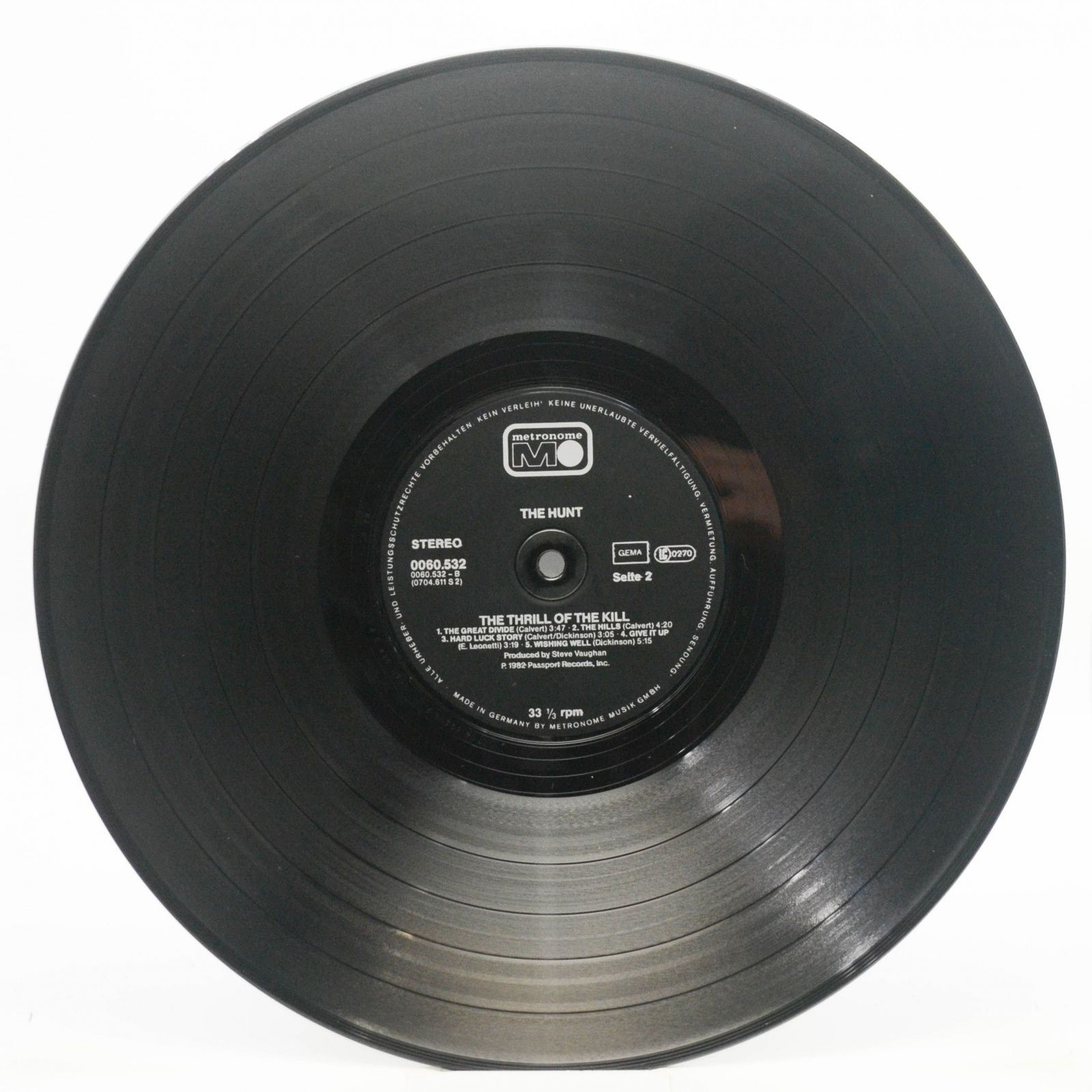 Hunt — The Thrill Of The Kill, 1982