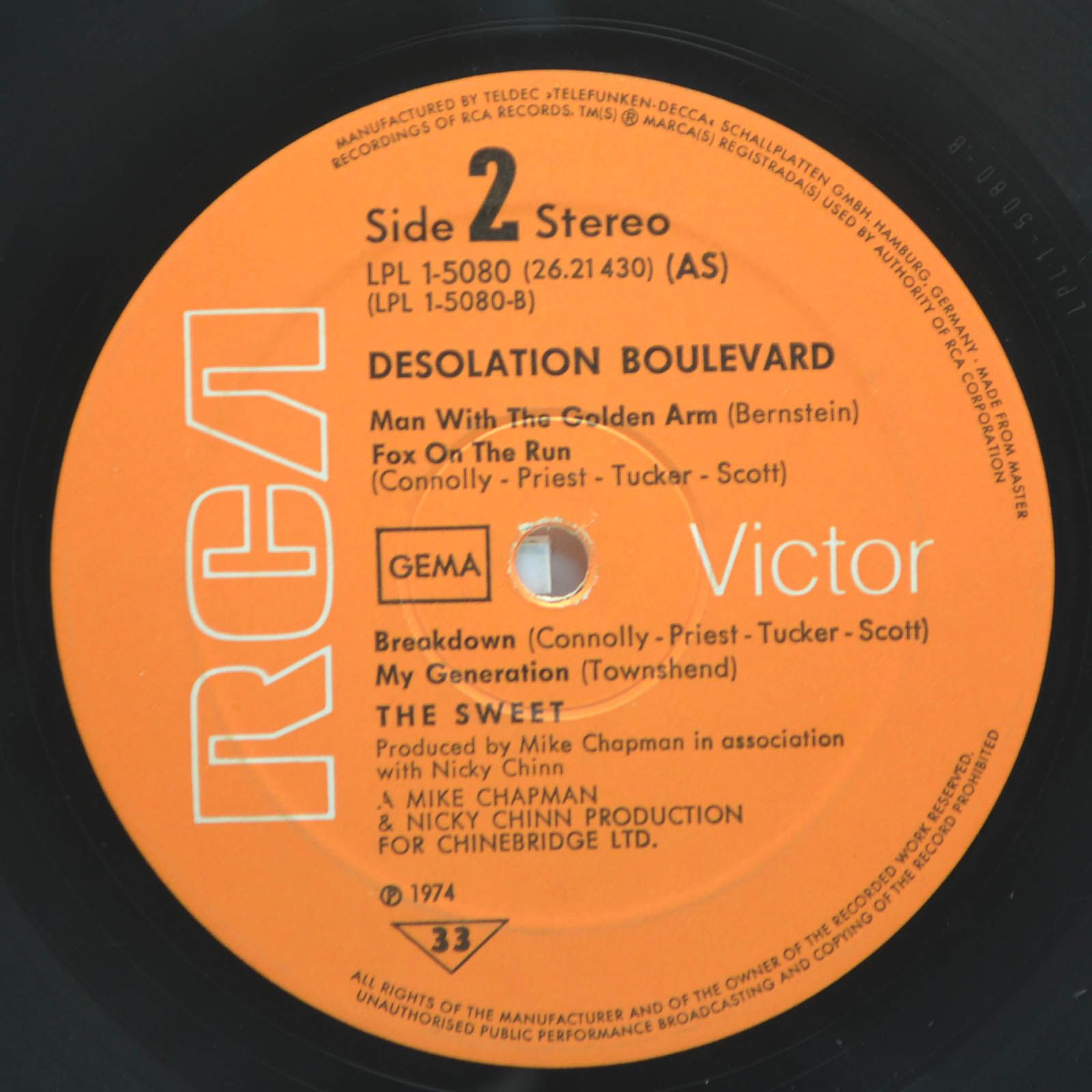 Sweet — Desolation Boulevard, 1974
