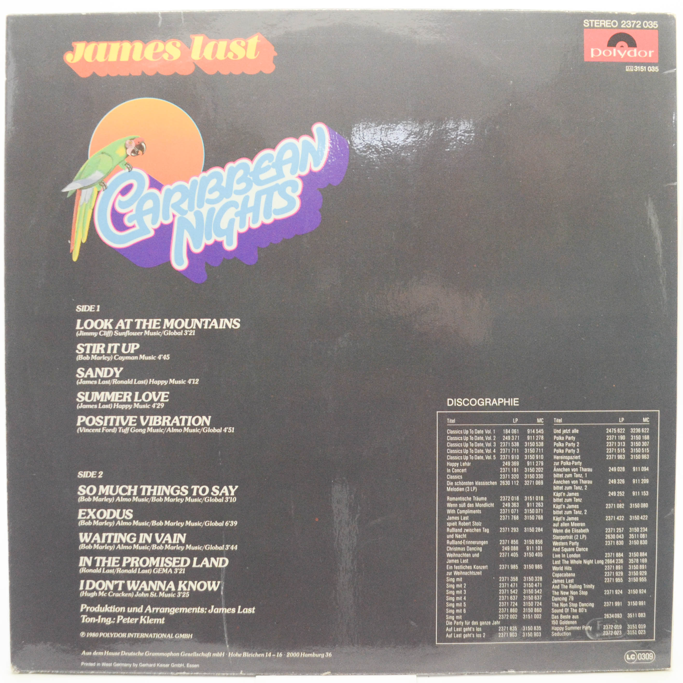 James Last — Caribbean Nights, 1980