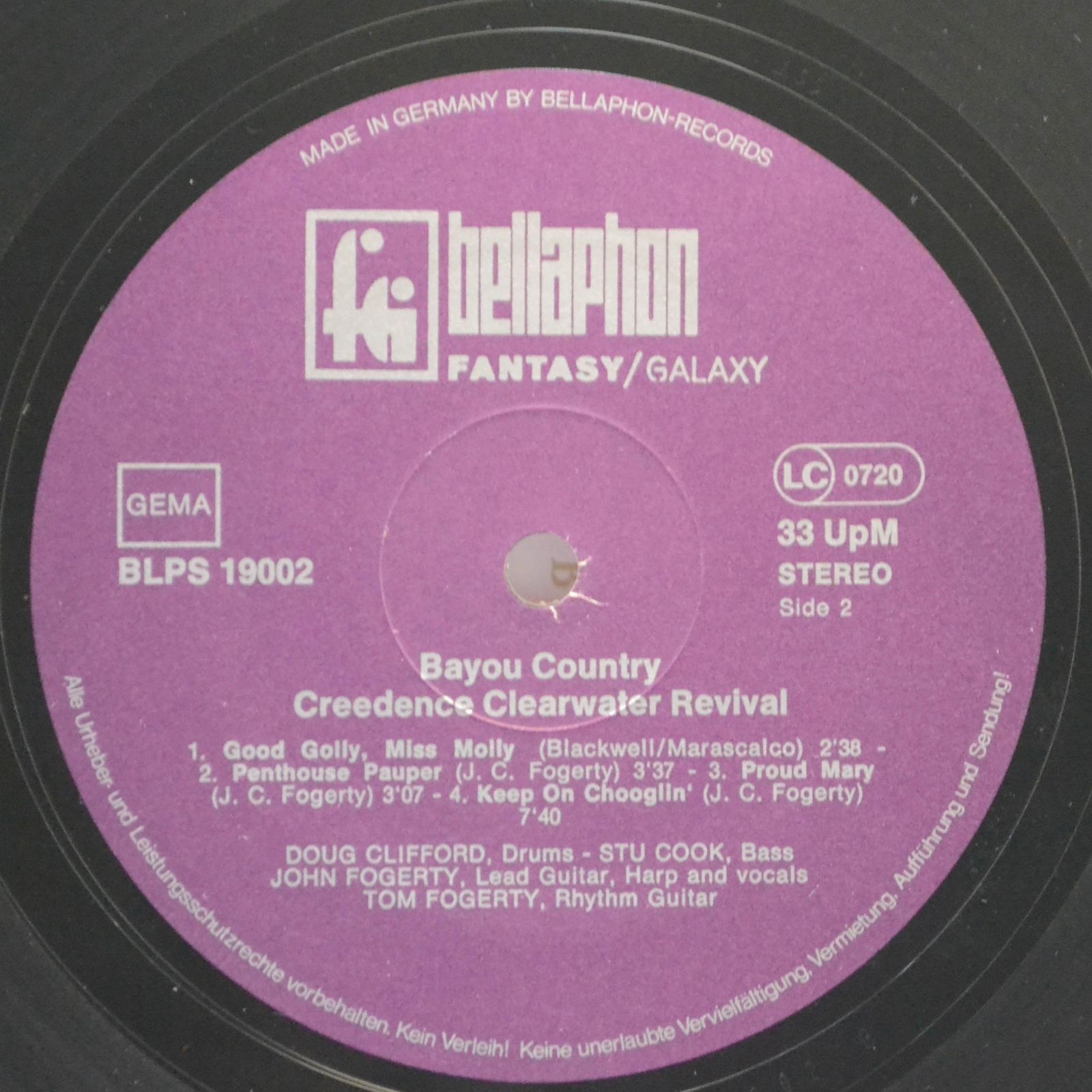 Creedence Clearwater Revival — Bayou Country, 1969