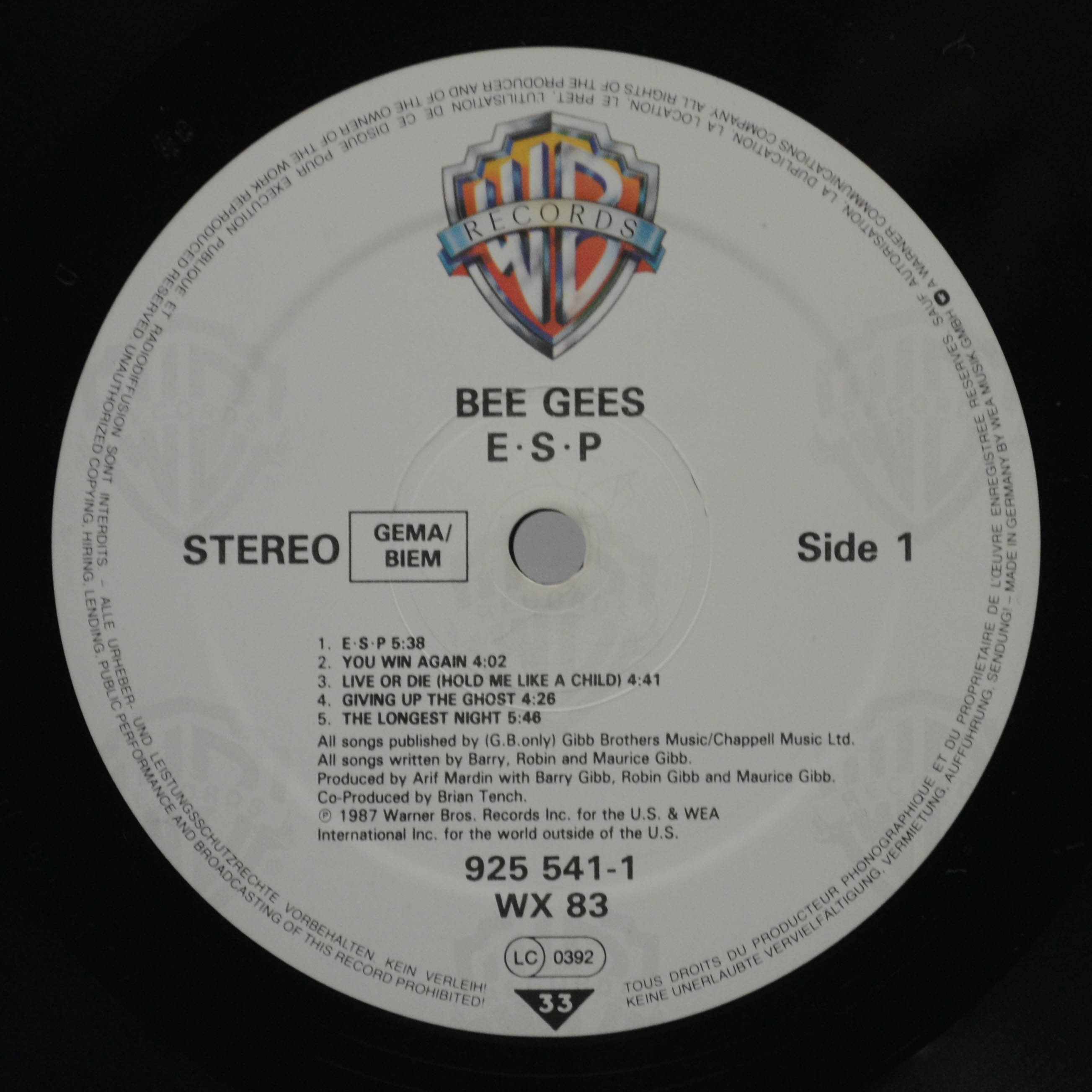 Bee Gees — E·S·P, 1987