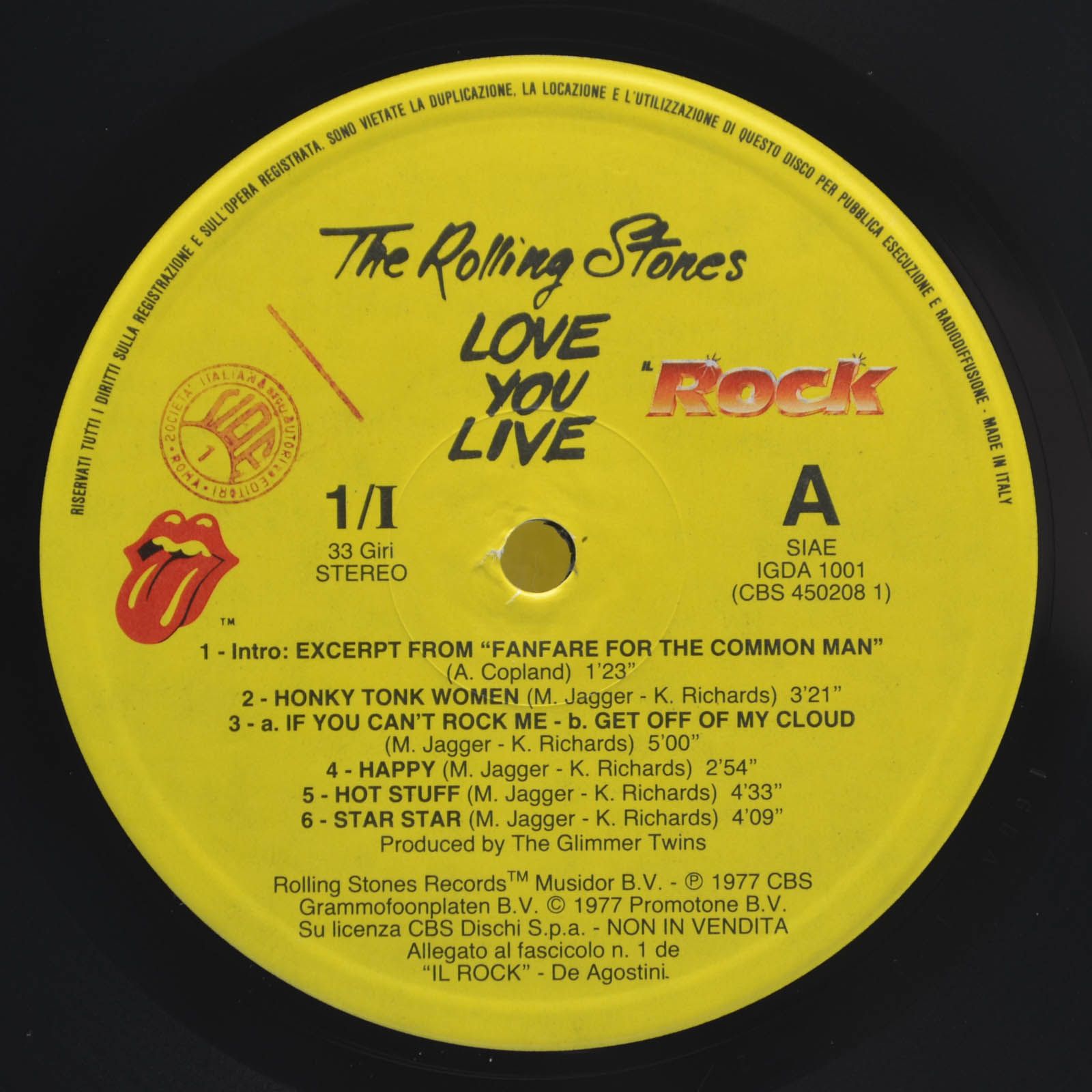 Rolling Stones — Love You Live (2LP), 1977