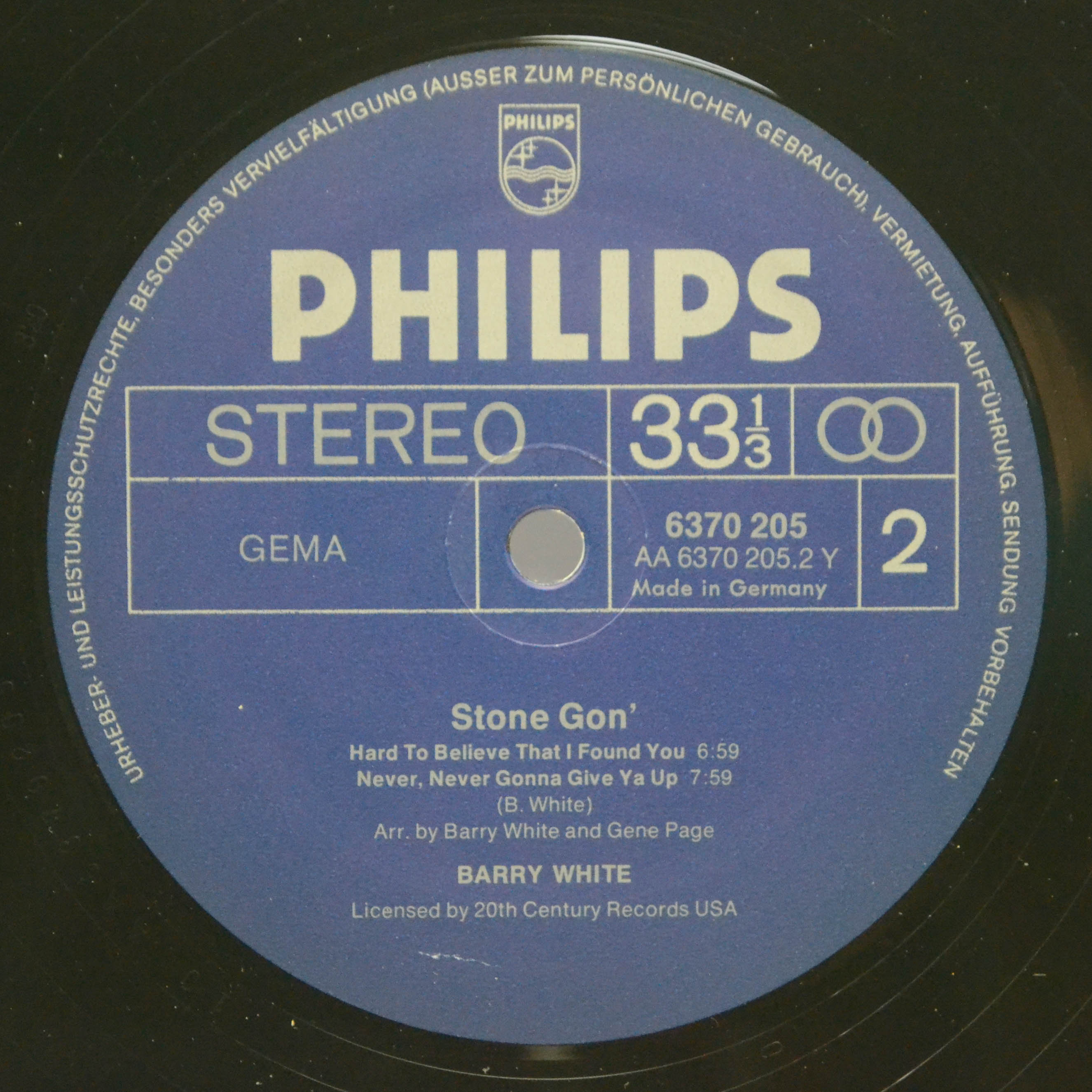 Barry White — Stone Gon', 1974