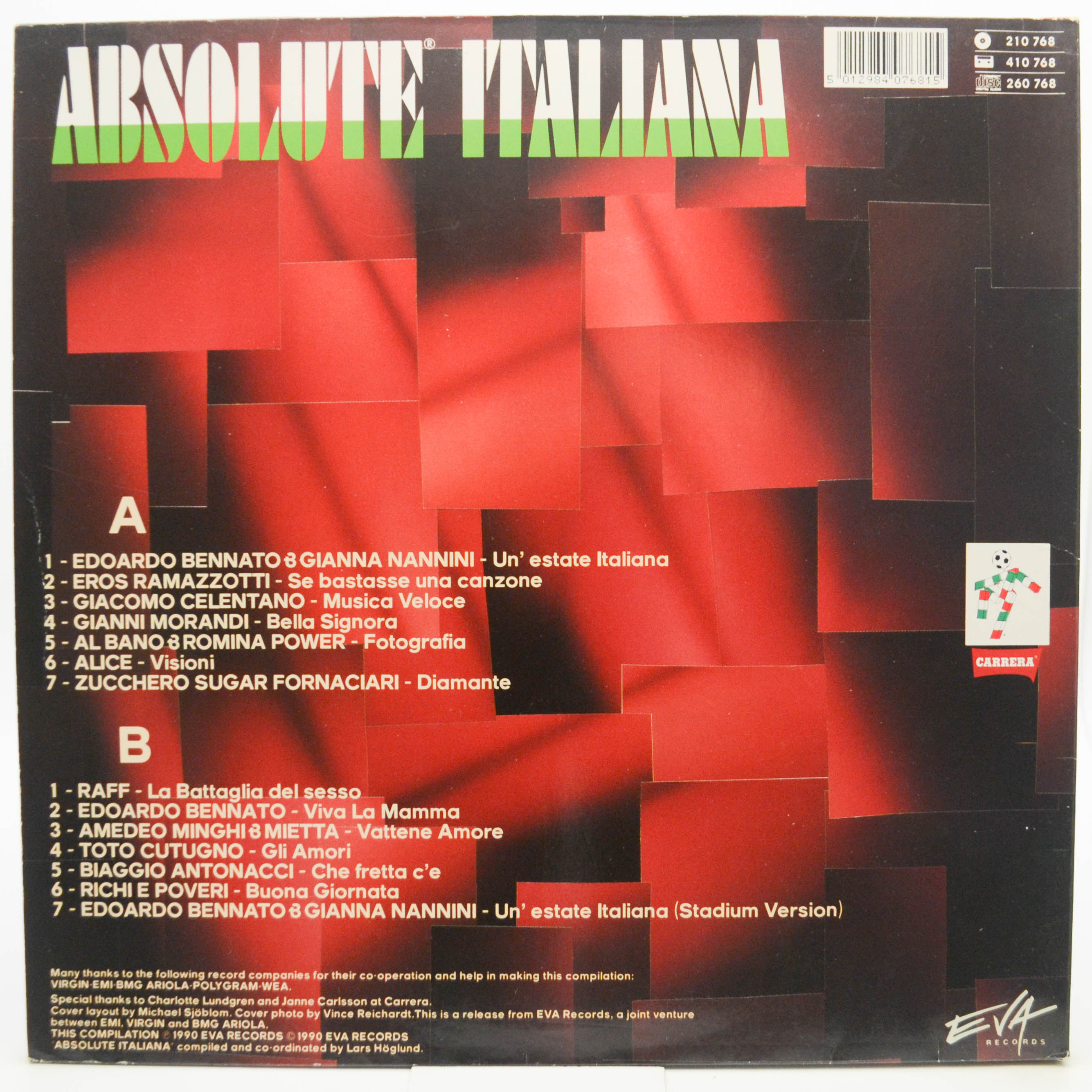 Various — Absolute Italiana, 1990