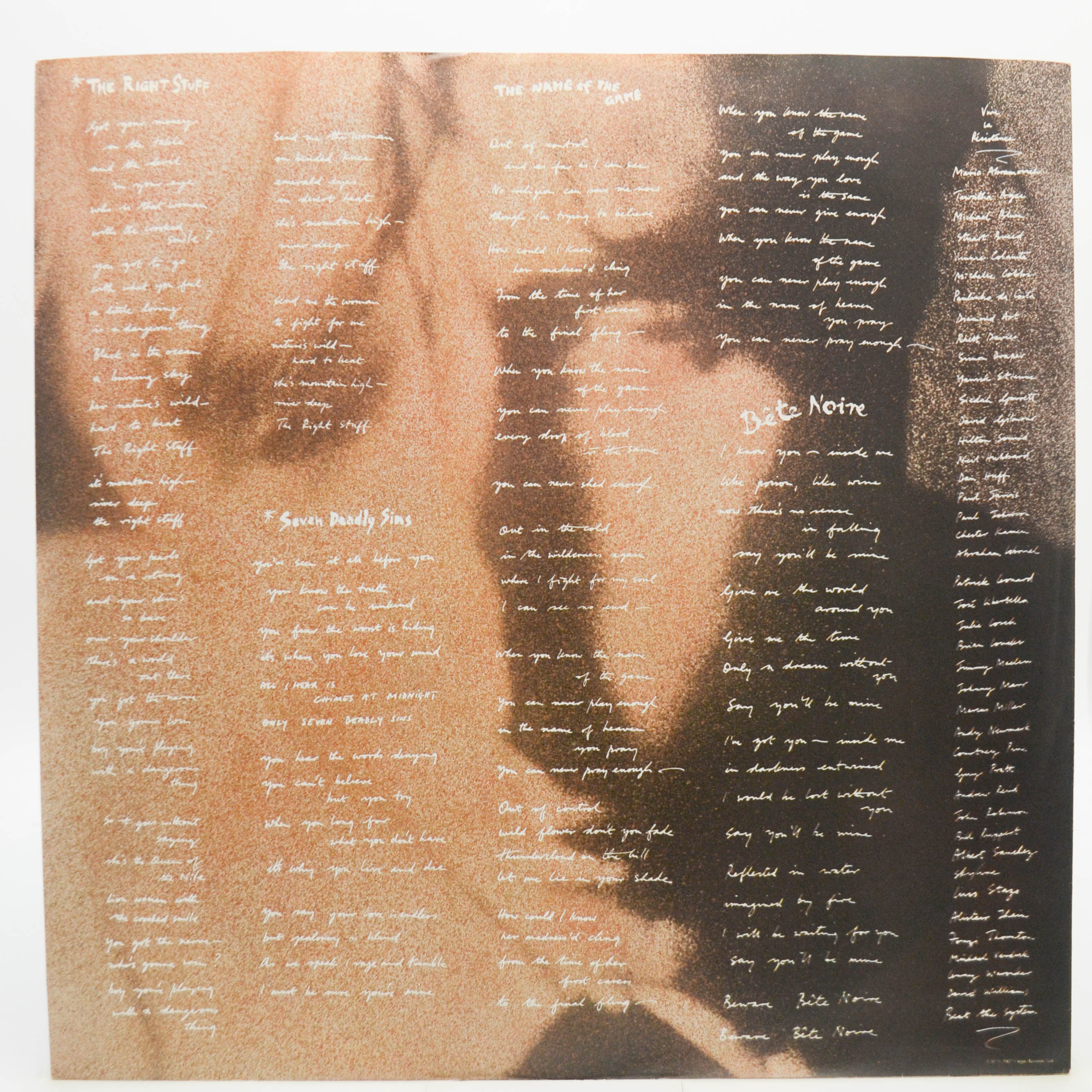 Bryan Ferry — Bête Noire, 1987