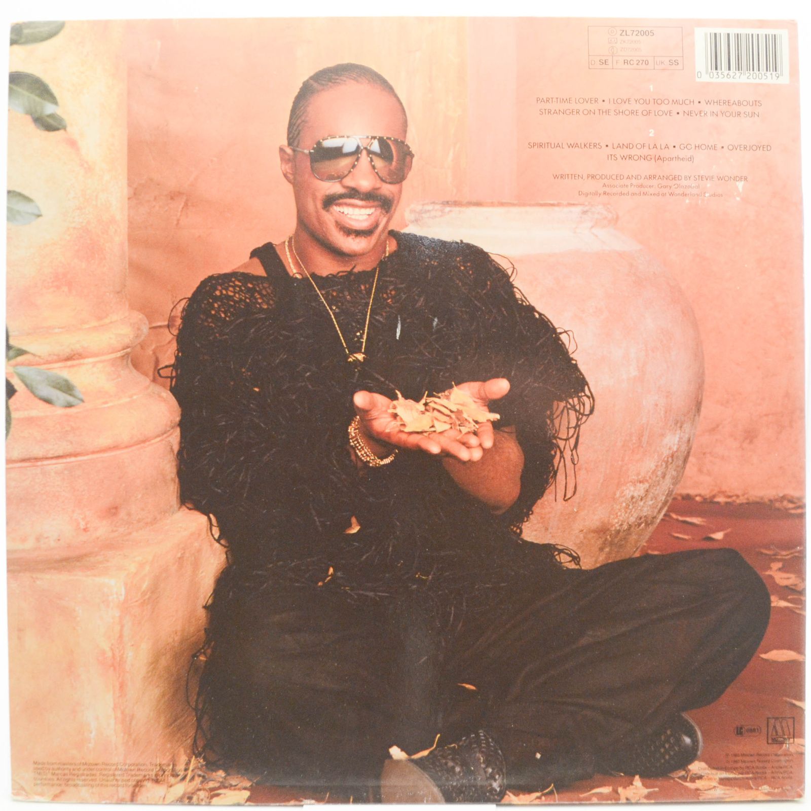 Stevie Wonder — In Square Circle (booklet), 1985