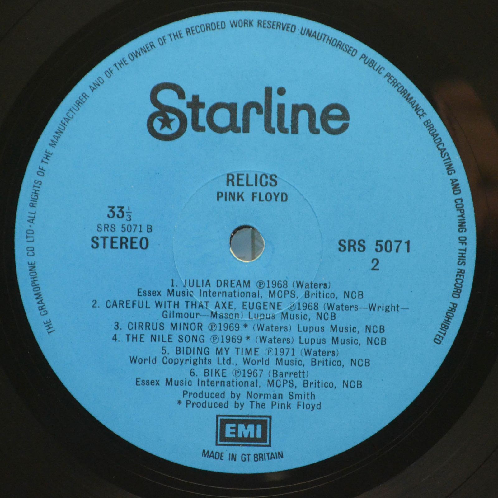 Pink Floyd — Relics, 1987