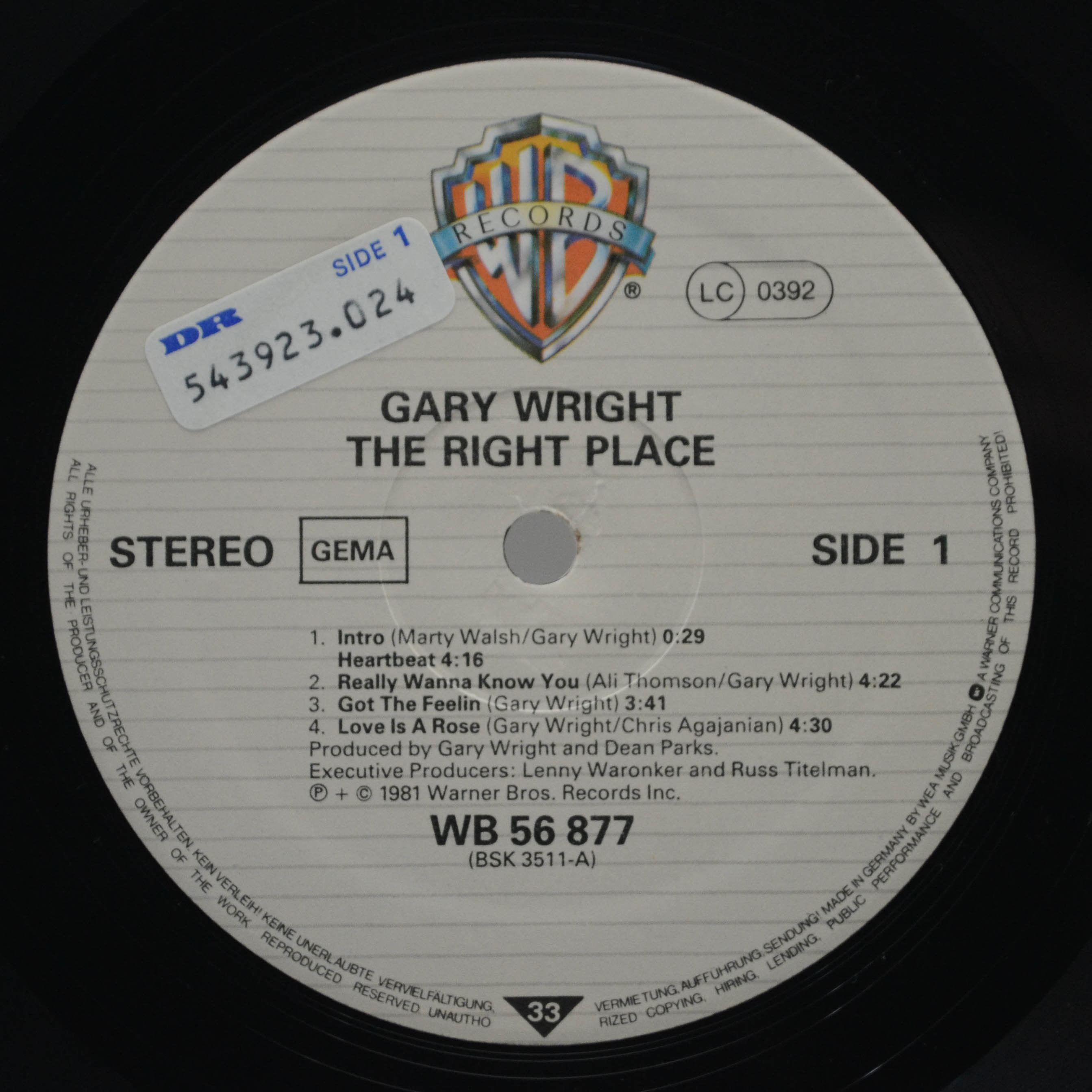Gary Wright — The Right Place, 1981