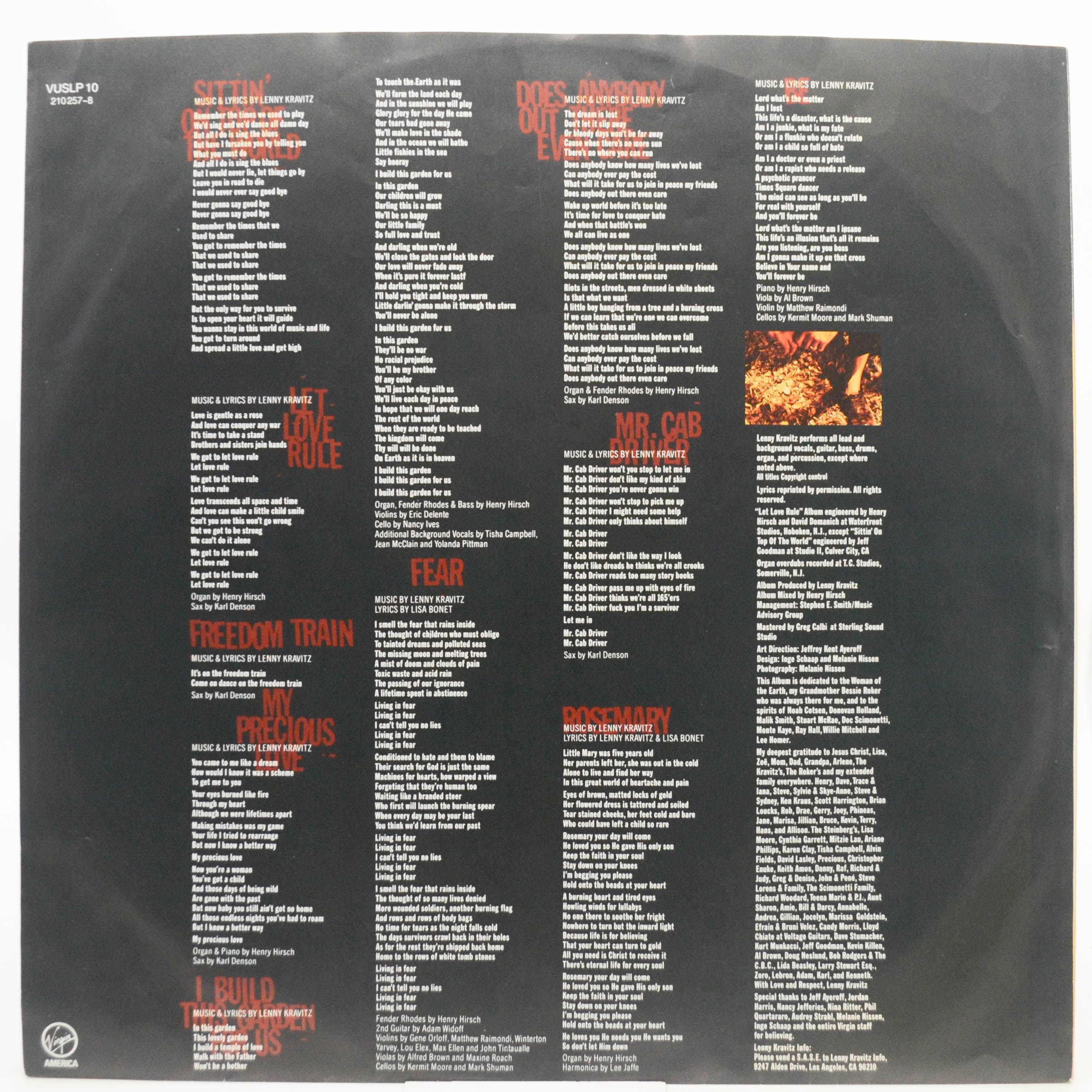 Lenny Kravitz — Let Love Rule, 1989