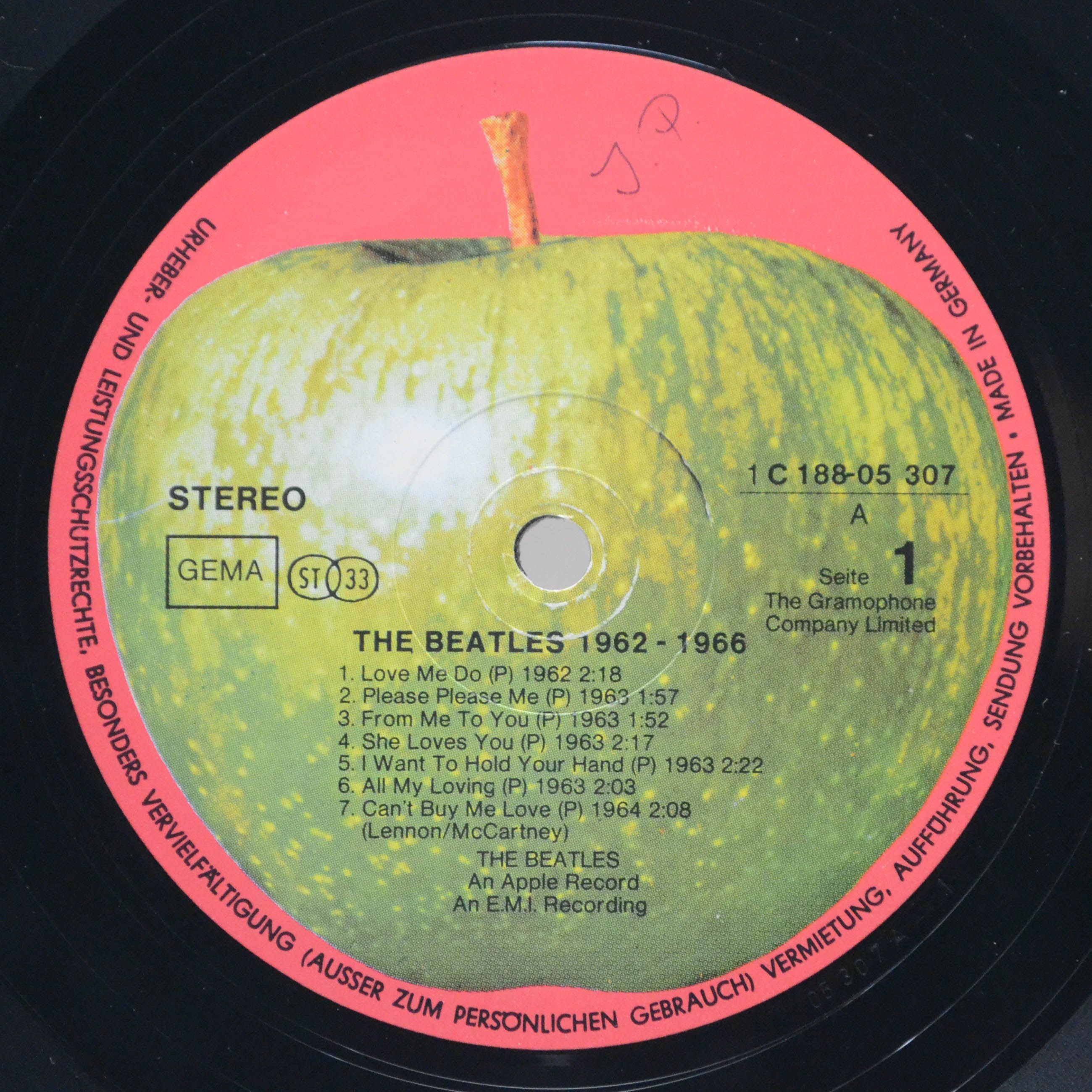 Beatles — 1962-1966 (2LP), 1973