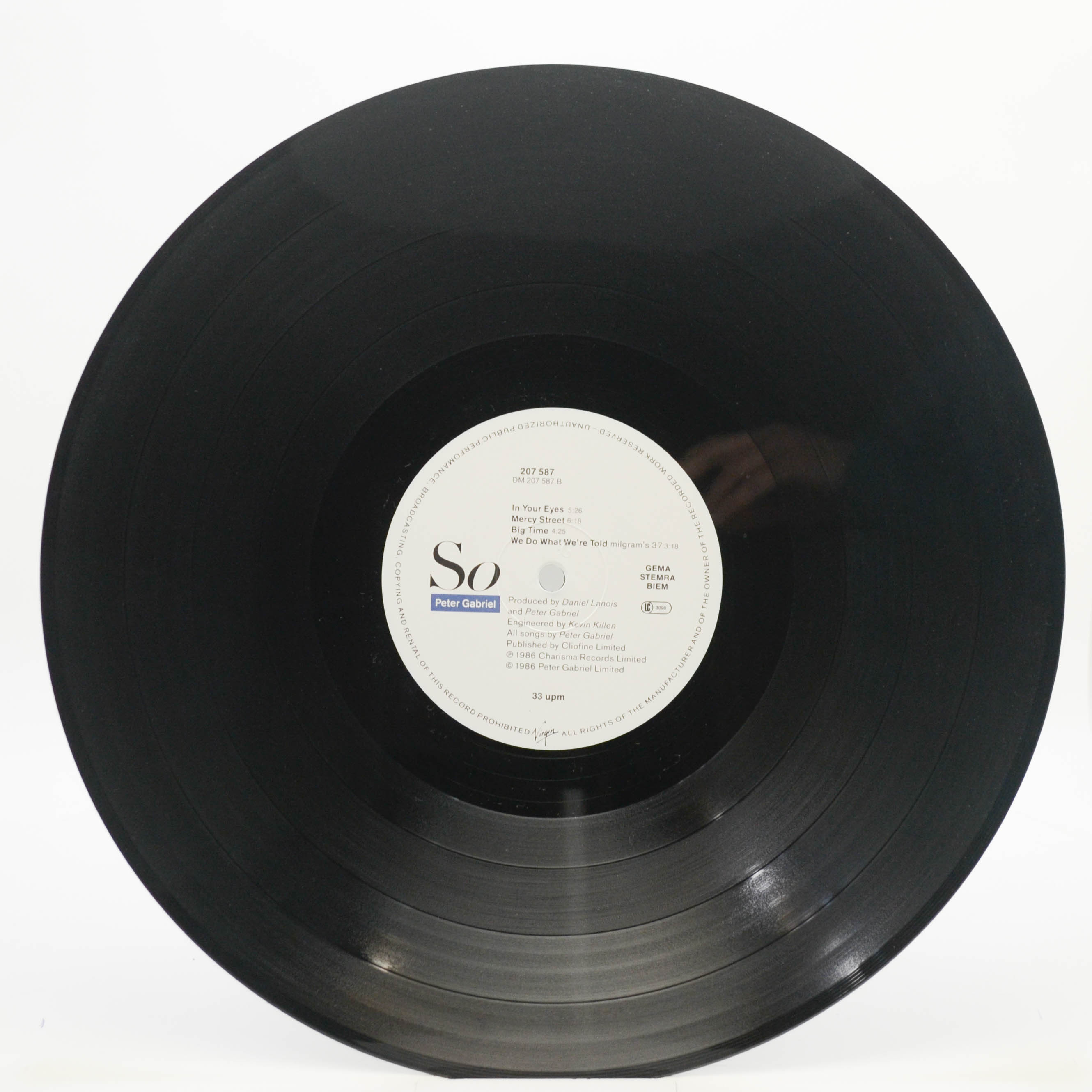 Peter Gabriel — So, 1986