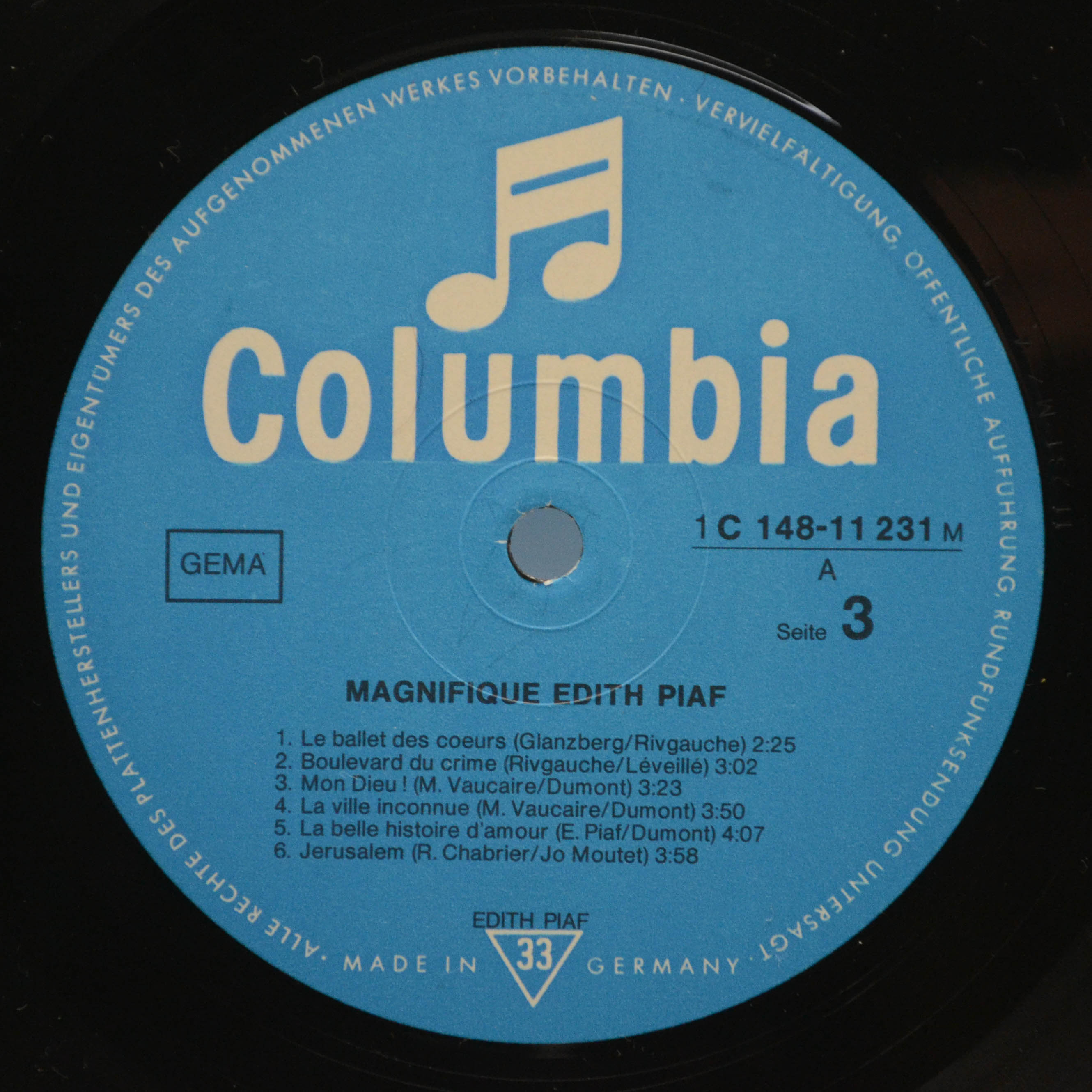 Edith Piaf — Magnifique Edith Piaf (2LP), 1973