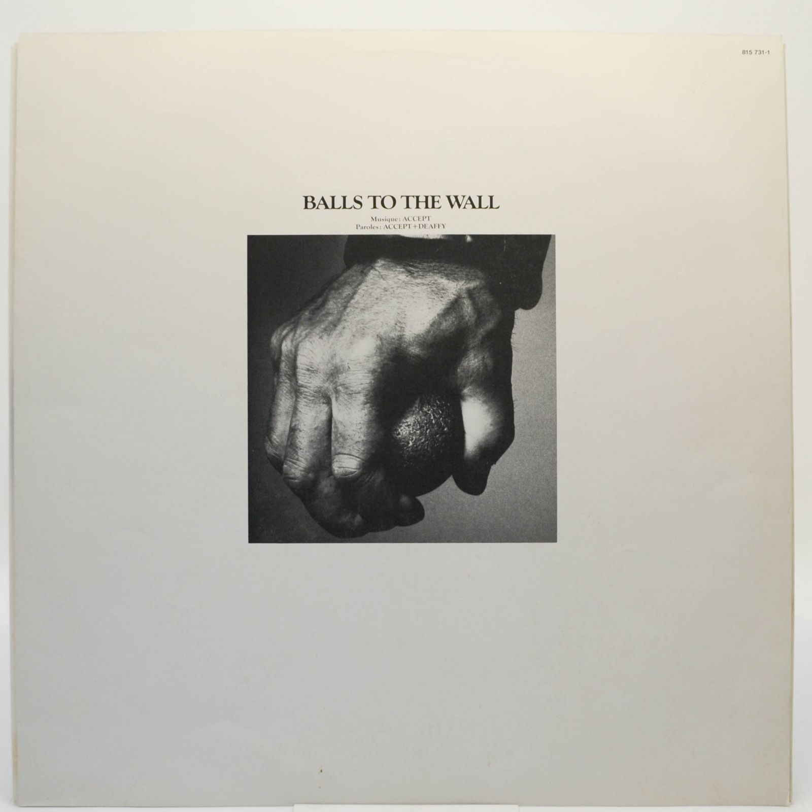 Accept — Balls To The Wall (poster), 1983