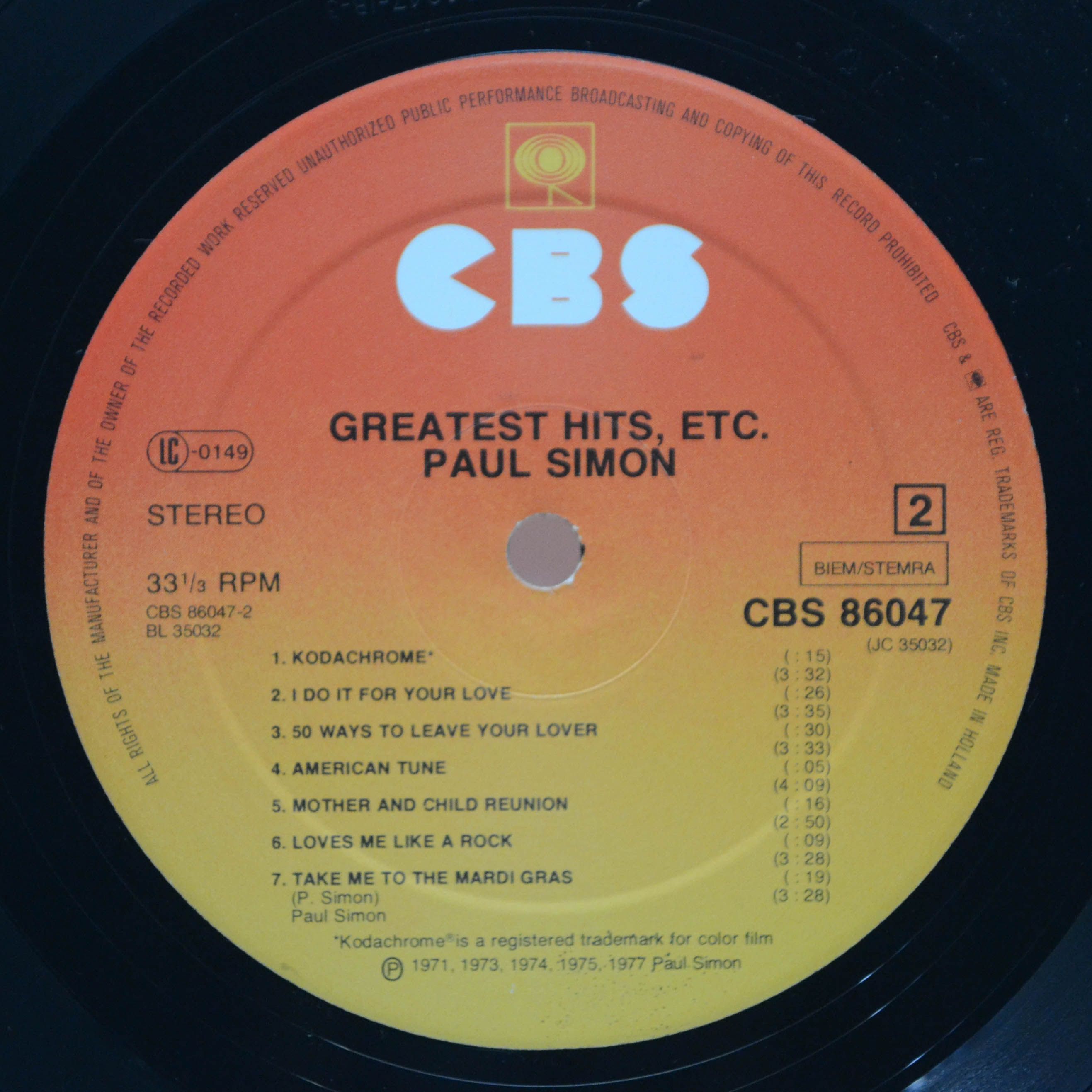 Paul Simon — Greatest Hits, Etc., 1977