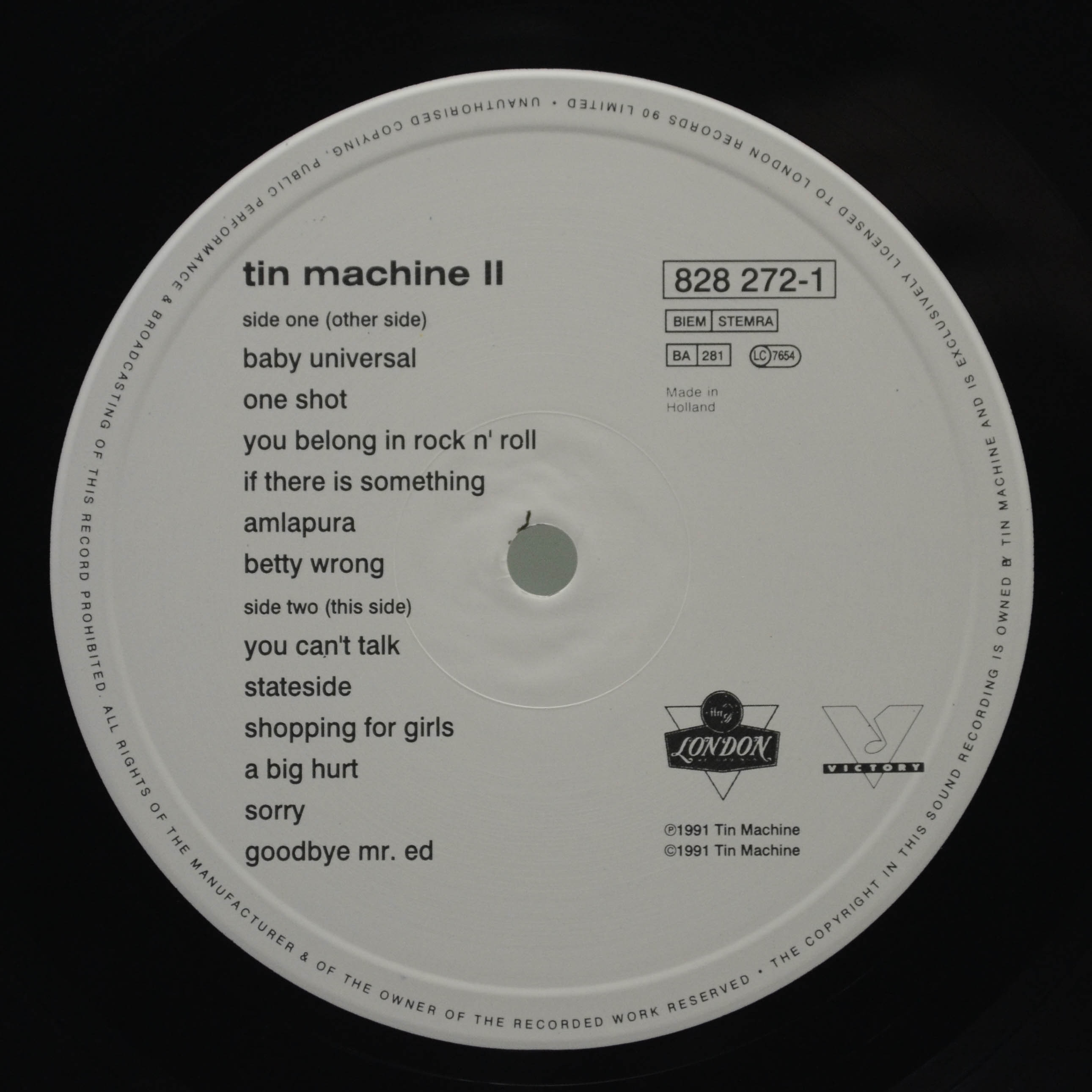 Tin Machine — Tin Machine II, 1991