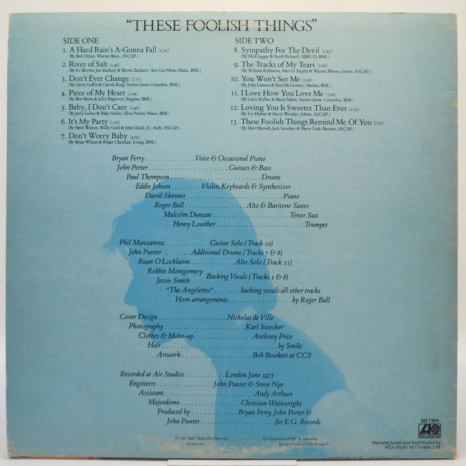 Bryan Ferry — These Foolish Things, 1974