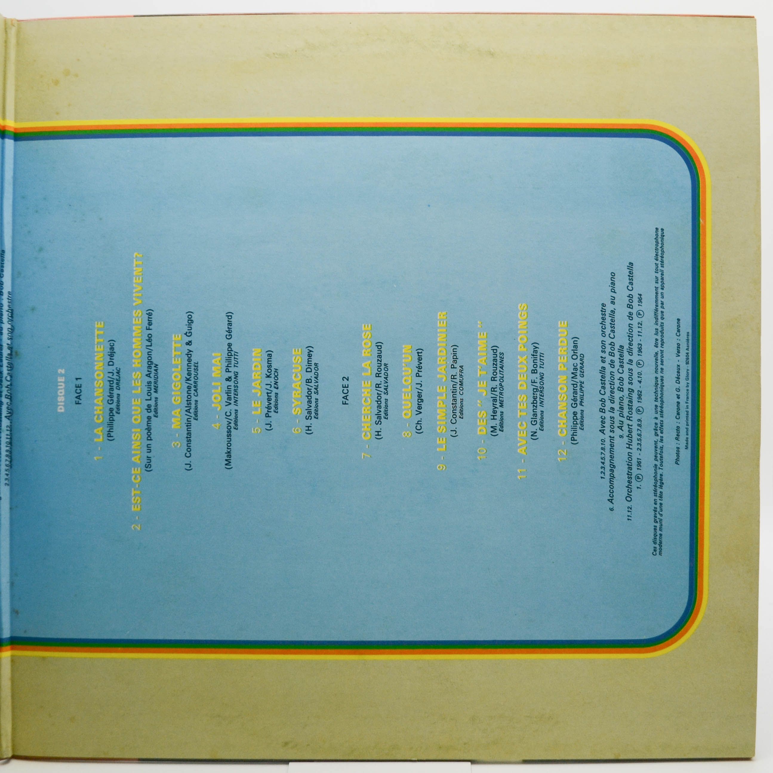 Yves Montand — La Bicyclette (2LP, France),