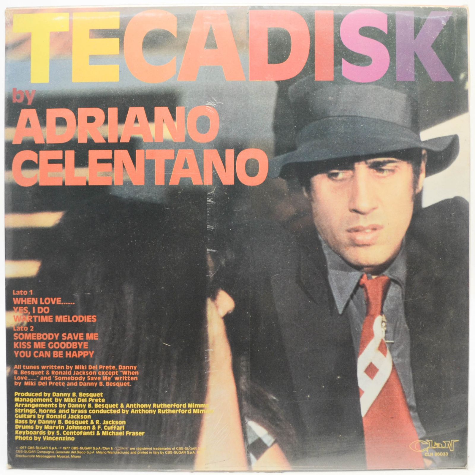 Adriano Celentano — Tecadisk (1-st, Italy, Clan), 1977